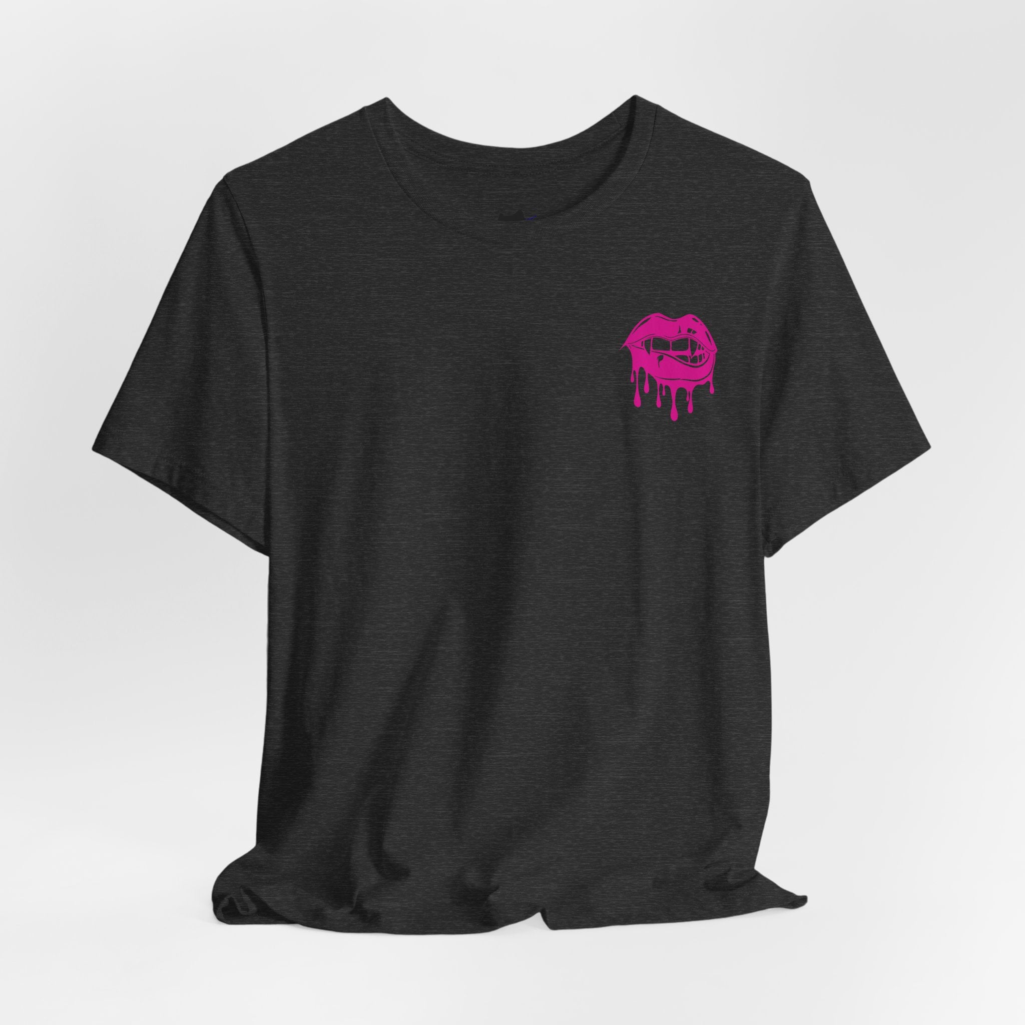 Edgy Graphic Tee with Skull and Lips, Unisex T-Shirt for Trendsetters, Casual Wear, Festival Outfit, Gift for Her/Him