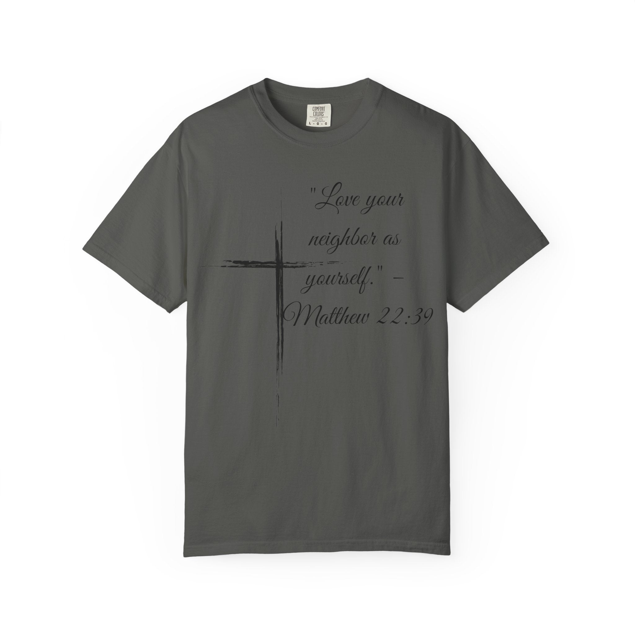 Garment-Dyed Faith T-Shirt, Inspirational Tee, Christian Apparel, Gift for Believers, Scripture Shirt