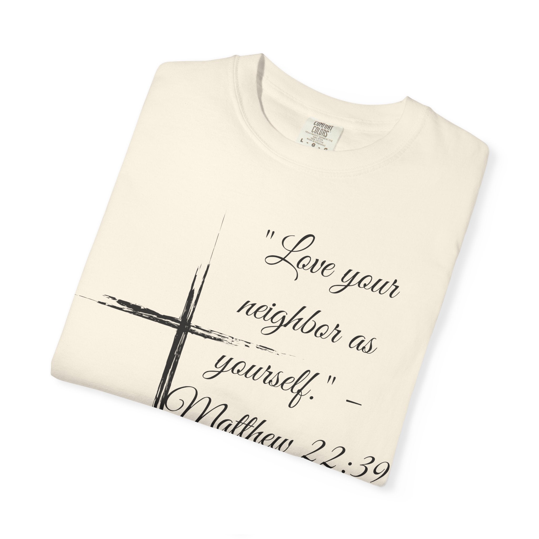 Garment-Dyed Faith T-Shirt, Inspirational Tee, Christian Apparel, Gift for Believers, Scripture Shirt