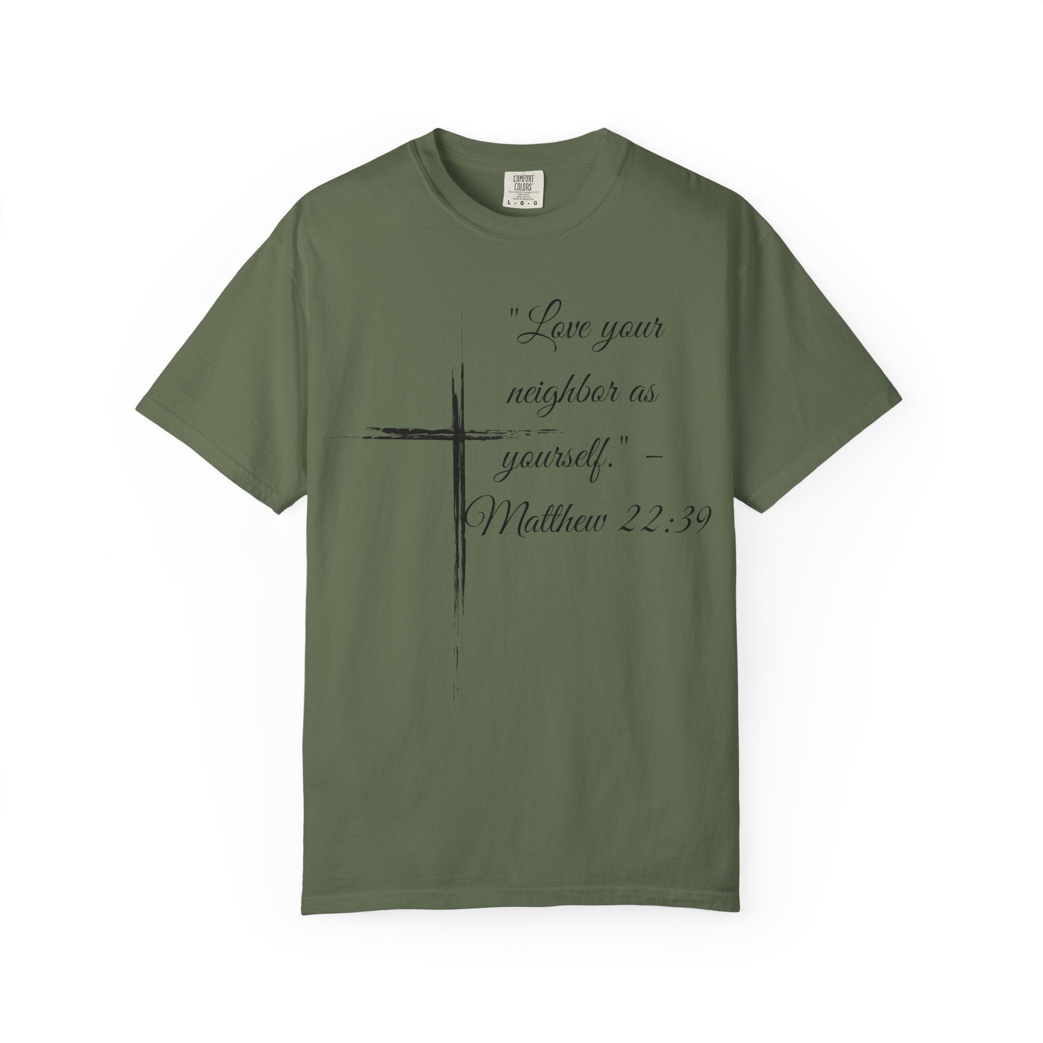 Garment-Dyed Faith T-Shirt, Inspirational Tee, Christian Apparel, Gift for Believers, Scripture Shirt