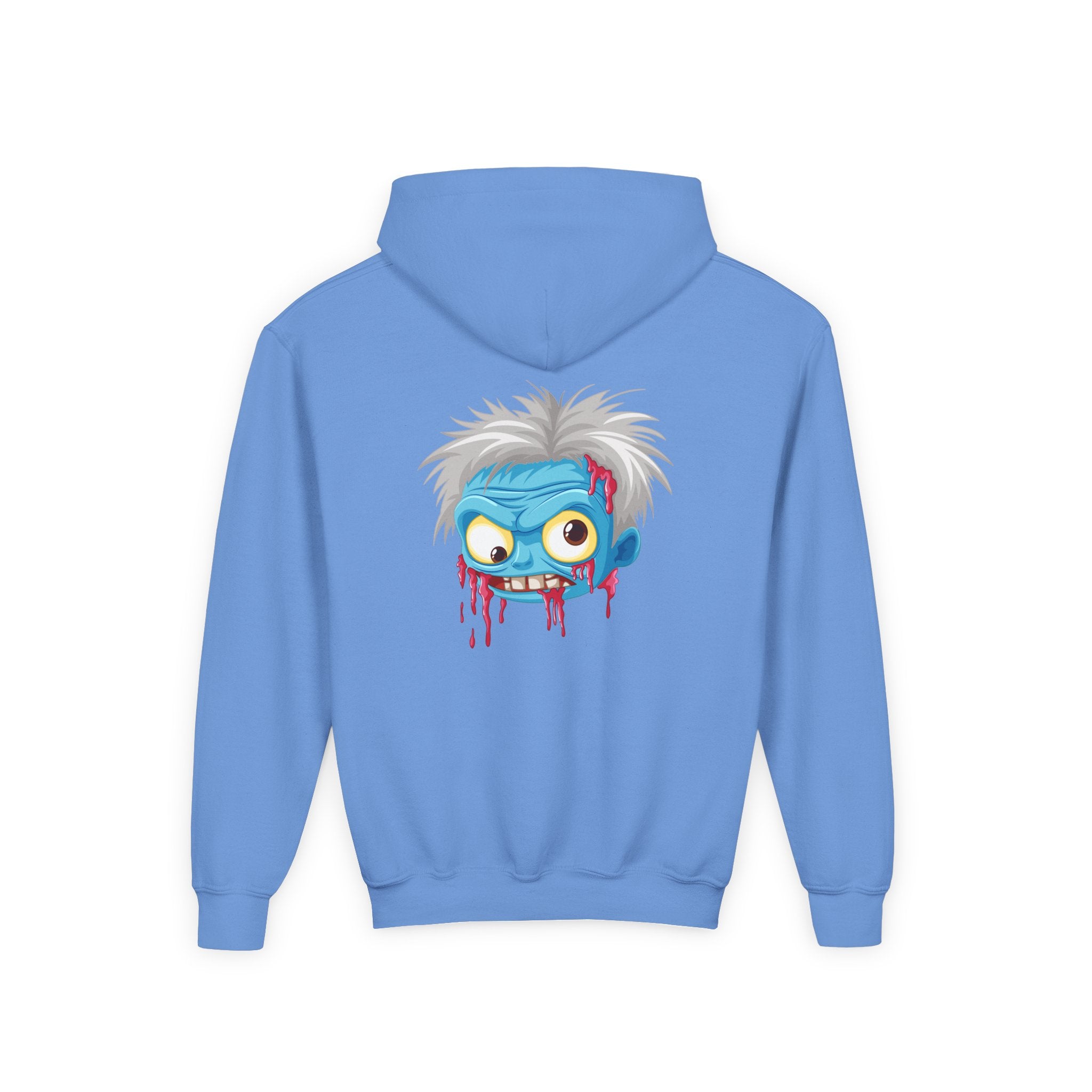 Youth Zombie Hoodie, Fun Halloween Sweatshirt, Cool Costume Apparel, Kids Graphic Hoodie, Gift for Halloween, Scary Cartoon Hoodie