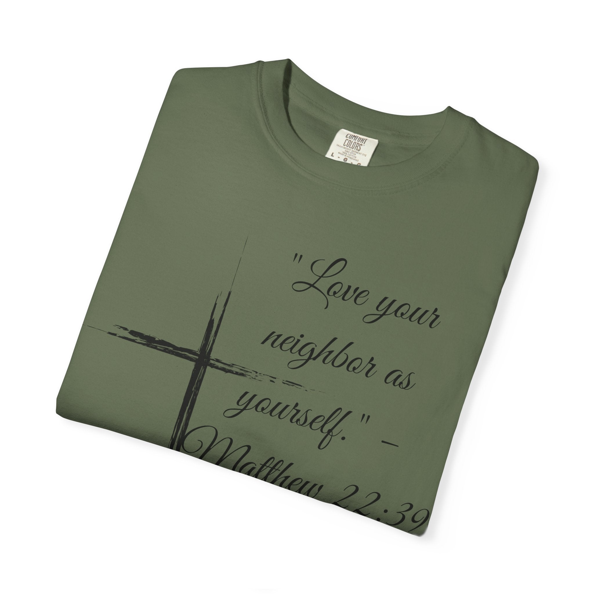 Garment-Dyed Faith T-Shirt, Inspirational Tee, Christian Apparel, Gift for Believers, Scripture Shirt