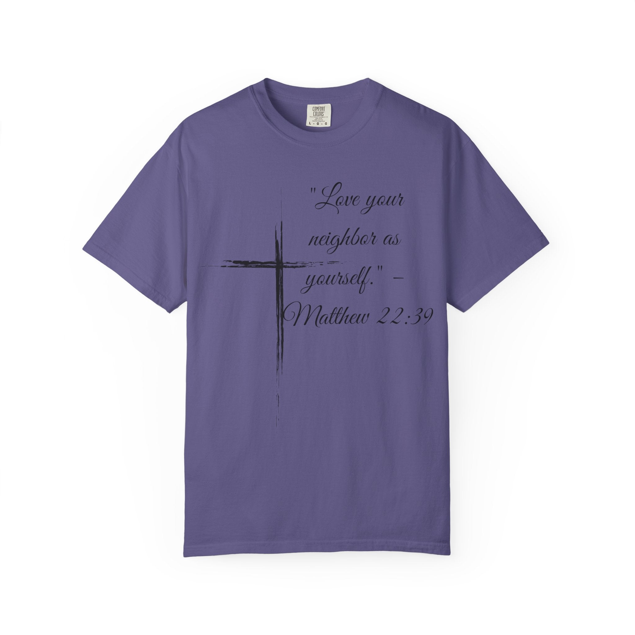 Garment-Dyed Faith T-Shirt, Inspirational Tee, Christian Apparel, Gift for Believers, Scripture Shirt