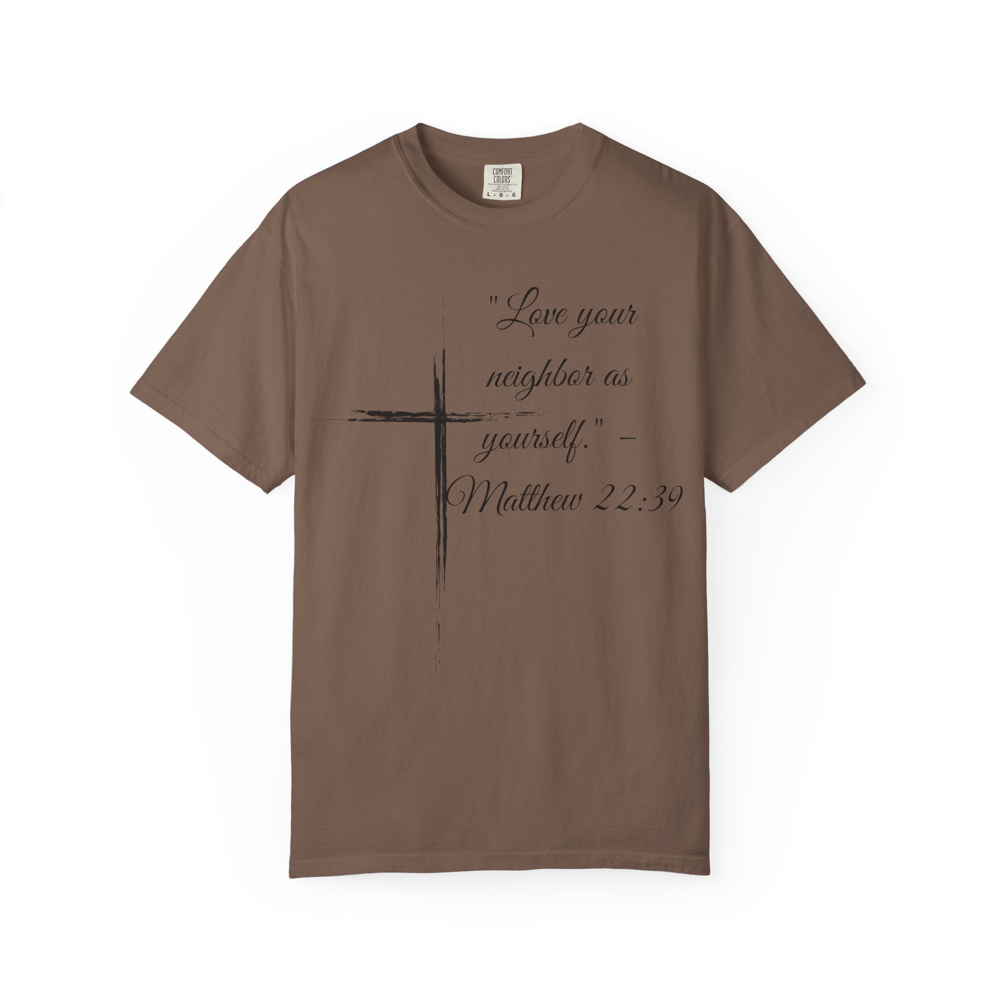 Garment-Dyed Faith T-Shirt, Inspirational Tee, Christian Apparel, Gift for Believers, Scripture Shirt