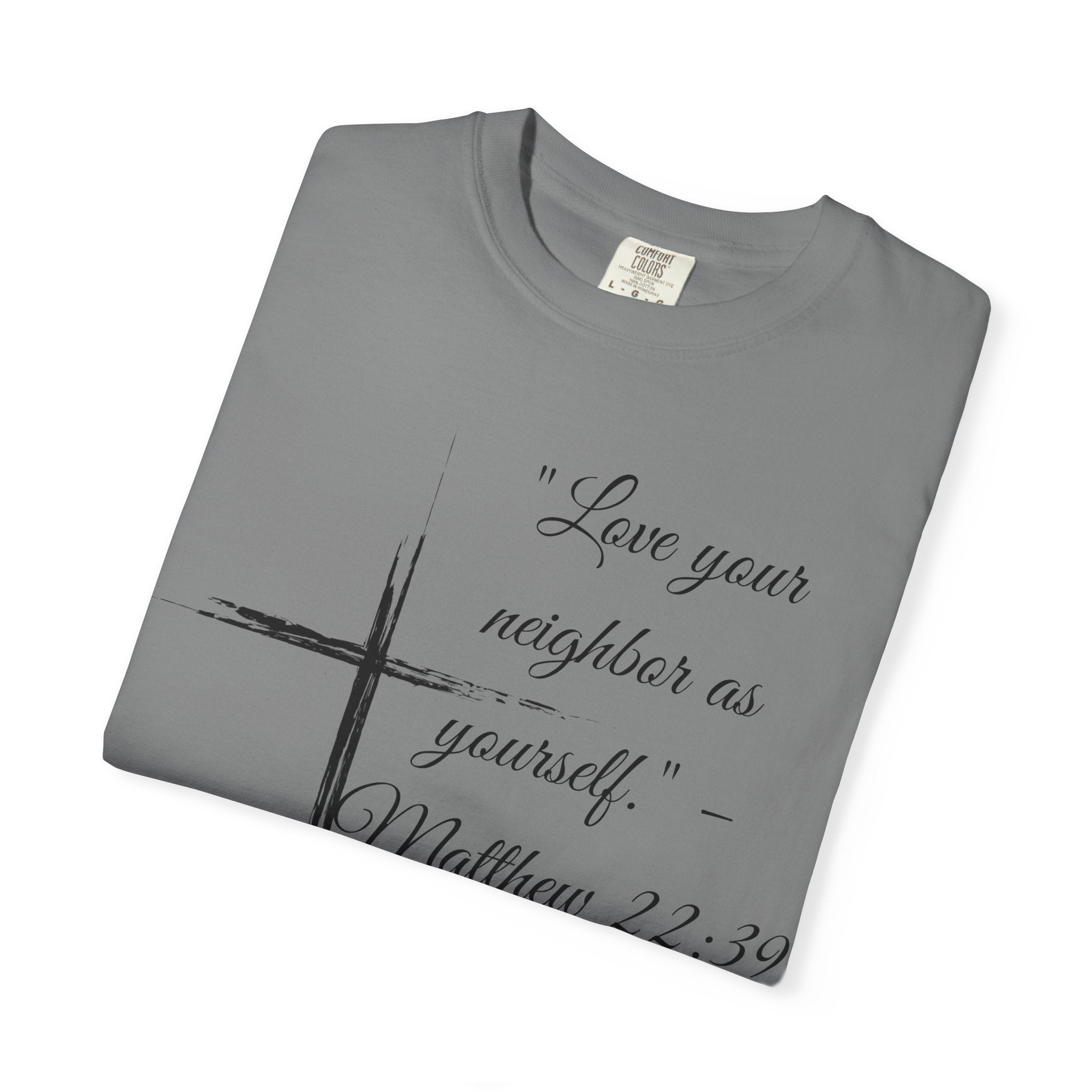 Garment-Dyed Faith T-Shirt, Inspirational Tee, Christian Apparel, Gift for Believers, Scripture Shirt