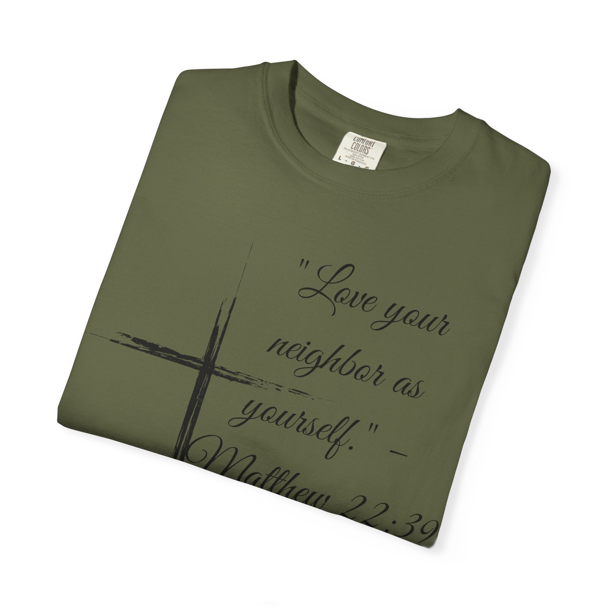 Garment-Dyed Faith T-Shirt, Inspirational Tee, Christian Apparel, Gift for Believers, Scripture Shirt
