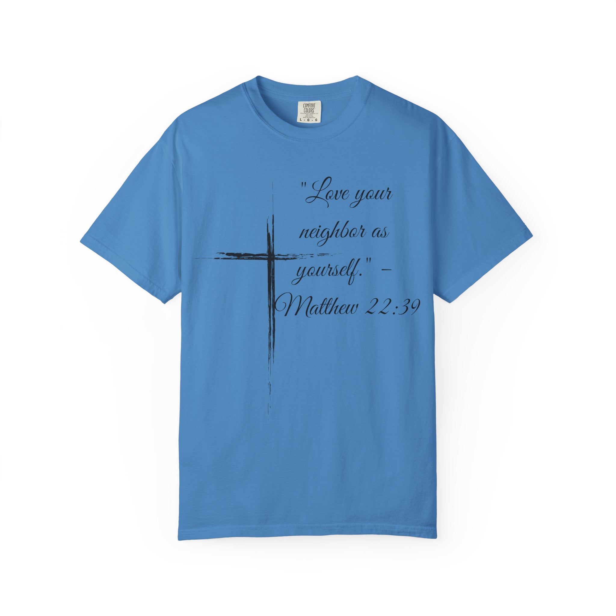 Garment-Dyed Faith T-Shirt, Inspirational Tee, Christian Apparel, Gift for Believers, Scripture Shirt