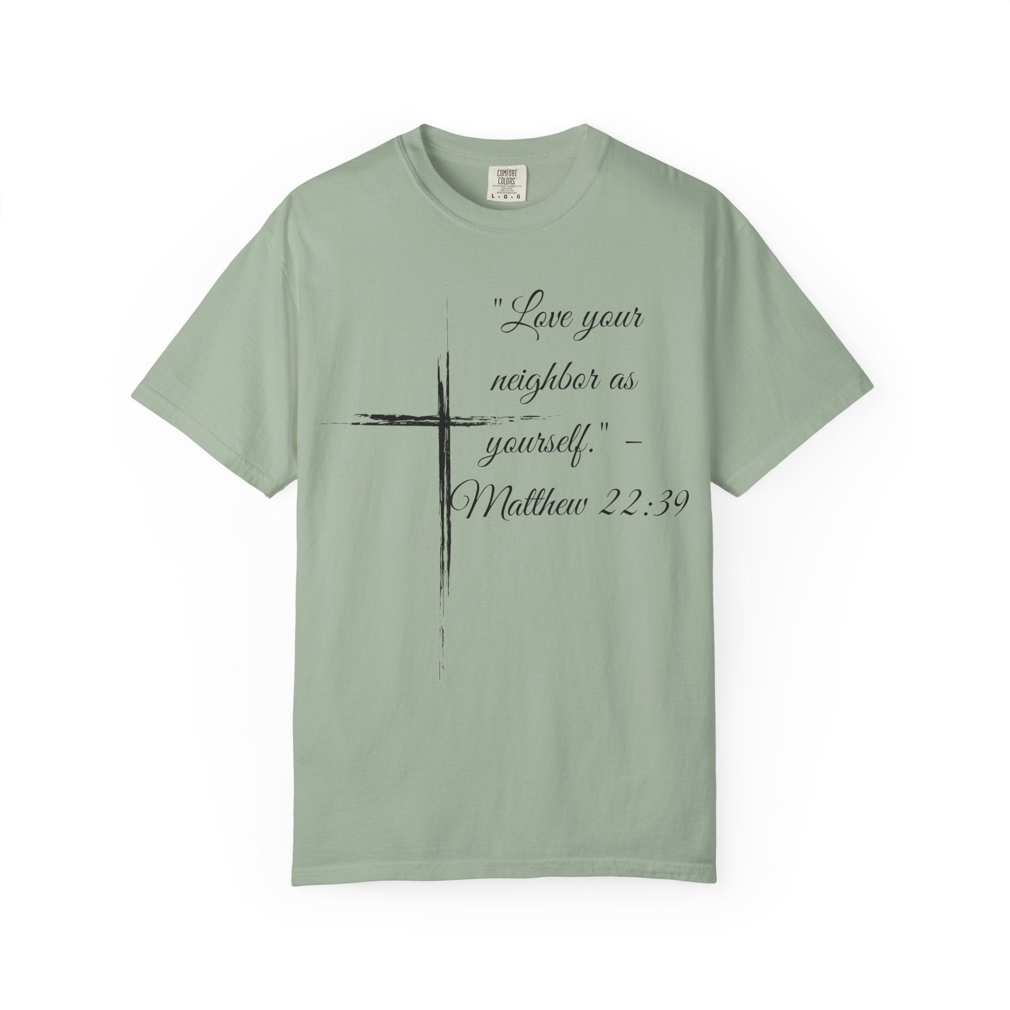 Garment-Dyed Faith T-Shirt, Inspirational Tee, Christian Apparel, Gift for Believers, Scripture Shirt