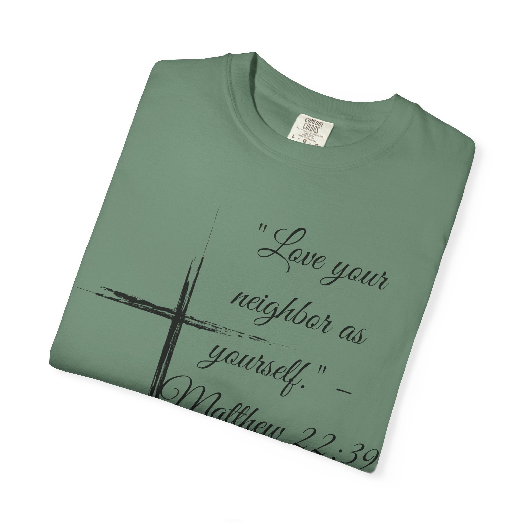 Garment-Dyed Faith T-Shirt, Inspirational Tee, Christian Apparel, Gift for Believers, Scripture Shirt
