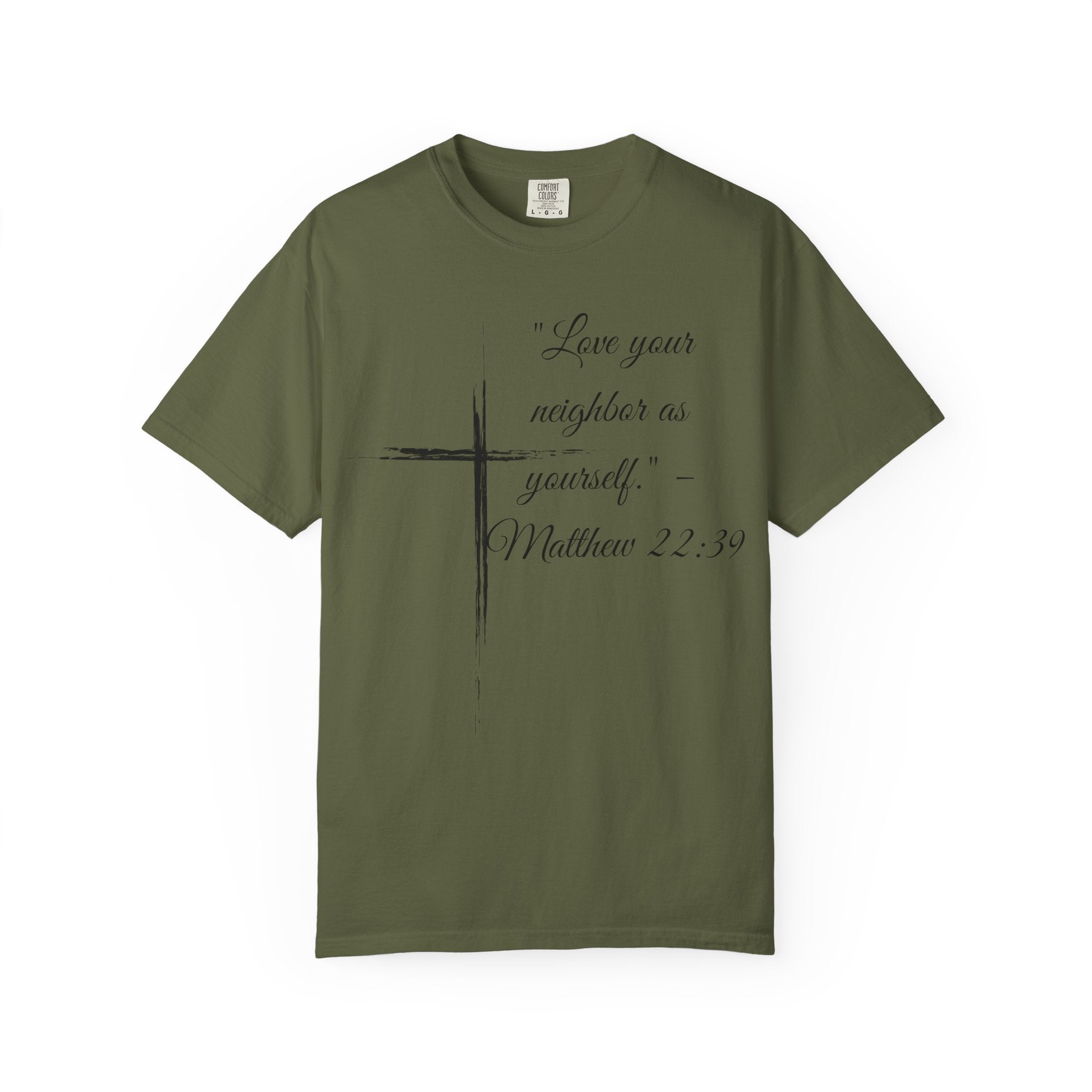 Garment-Dyed Faith T-Shirt, Inspirational Tee, Christian Apparel, Gift for Believers, Scripture Shirt