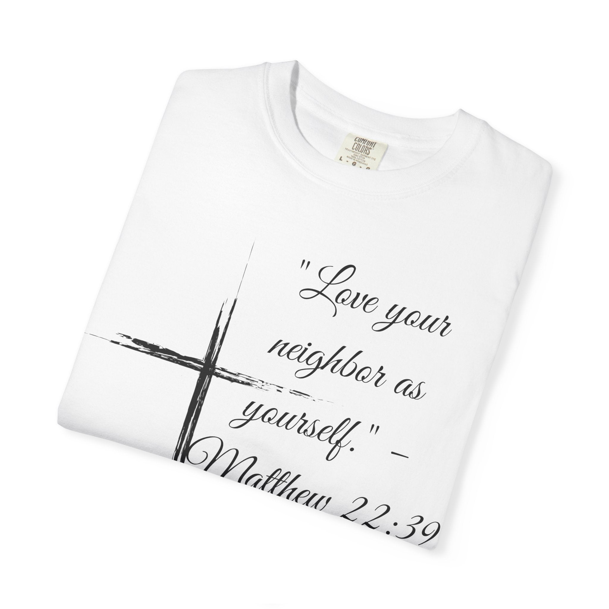 Garment-Dyed Faith T-Shirt, Inspirational Tee, Christian Apparel, Gift for Believers, Scripture Shirt