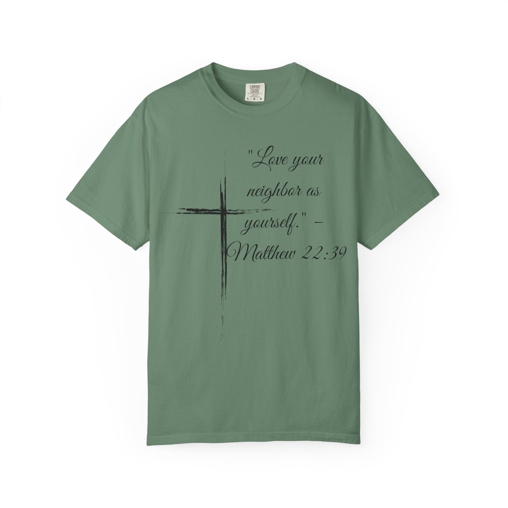 Garment-Dyed Faith T-Shirt, Inspirational Tee, Christian Apparel, Gift for Believers, Scripture Shirt