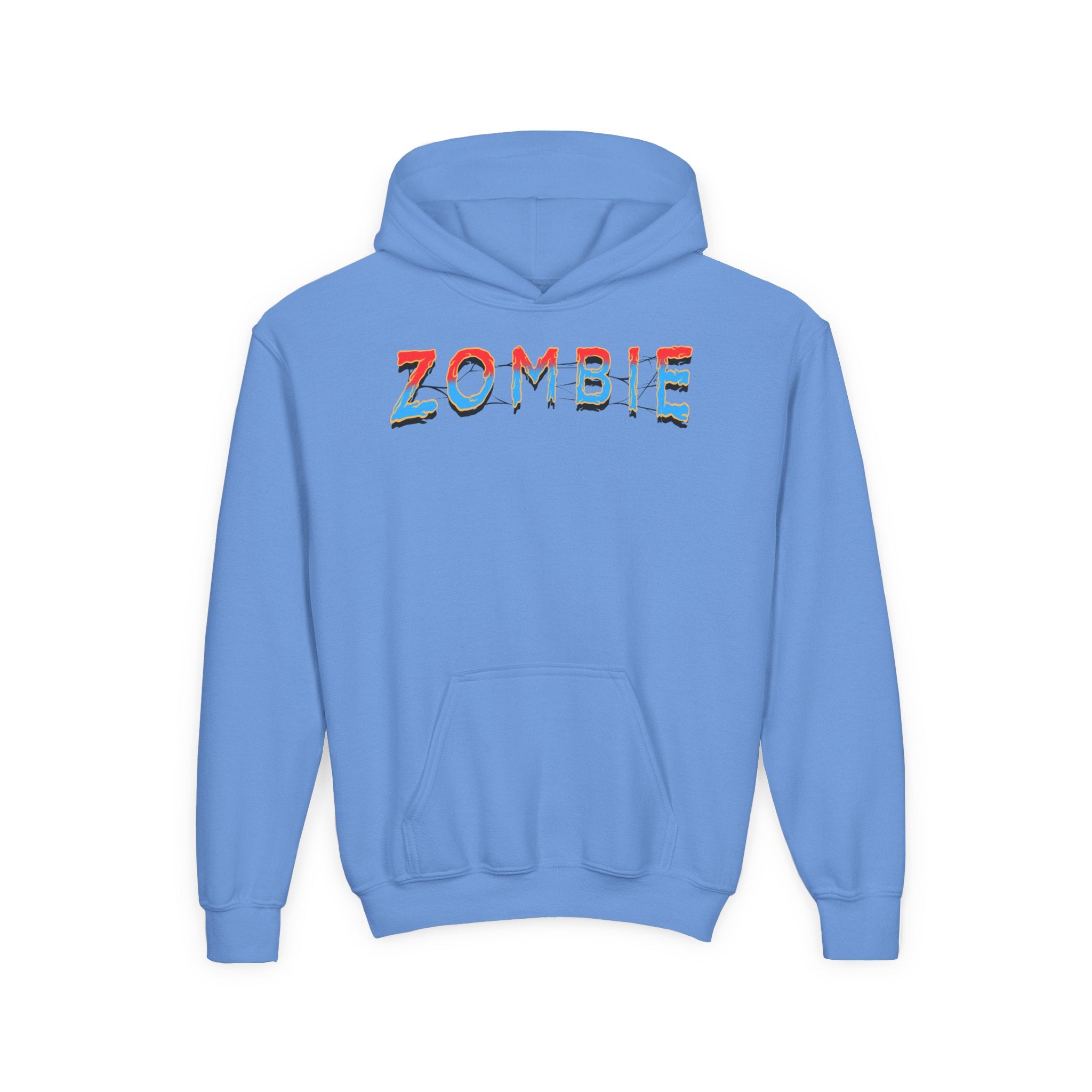 Youth Zombie Hoodie, Fun Halloween Sweatshirt, Cool Costume Apparel, Kids Graphic Hoodie, Gift for Halloween, Scary Cartoon Hoodie