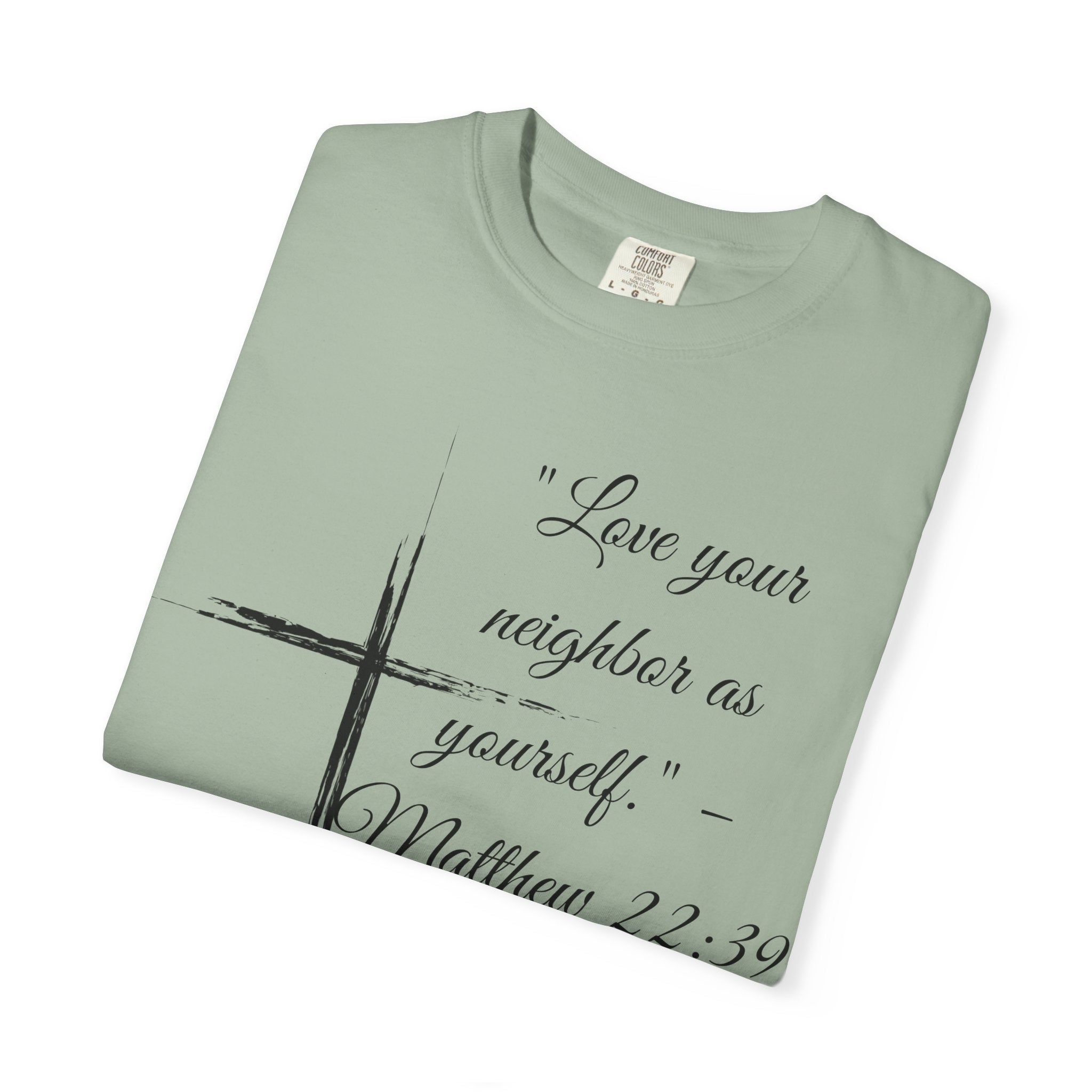 Garment-Dyed Faith T-Shirt, Inspirational Tee, Christian Apparel, Gift for Believers, Scripture Shirt