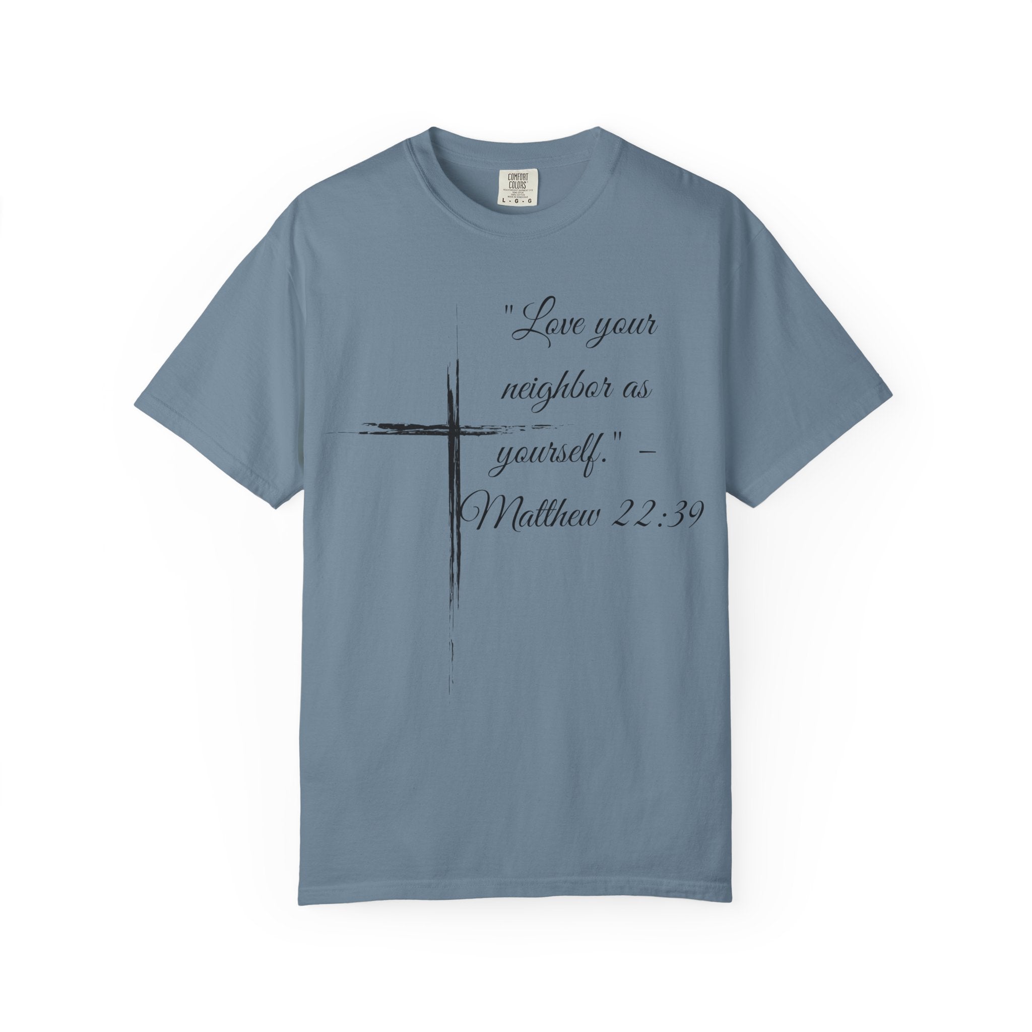Garment-Dyed Faith T-Shirt, Inspirational Tee, Christian Apparel, Gift for Believers, Scripture Shirt