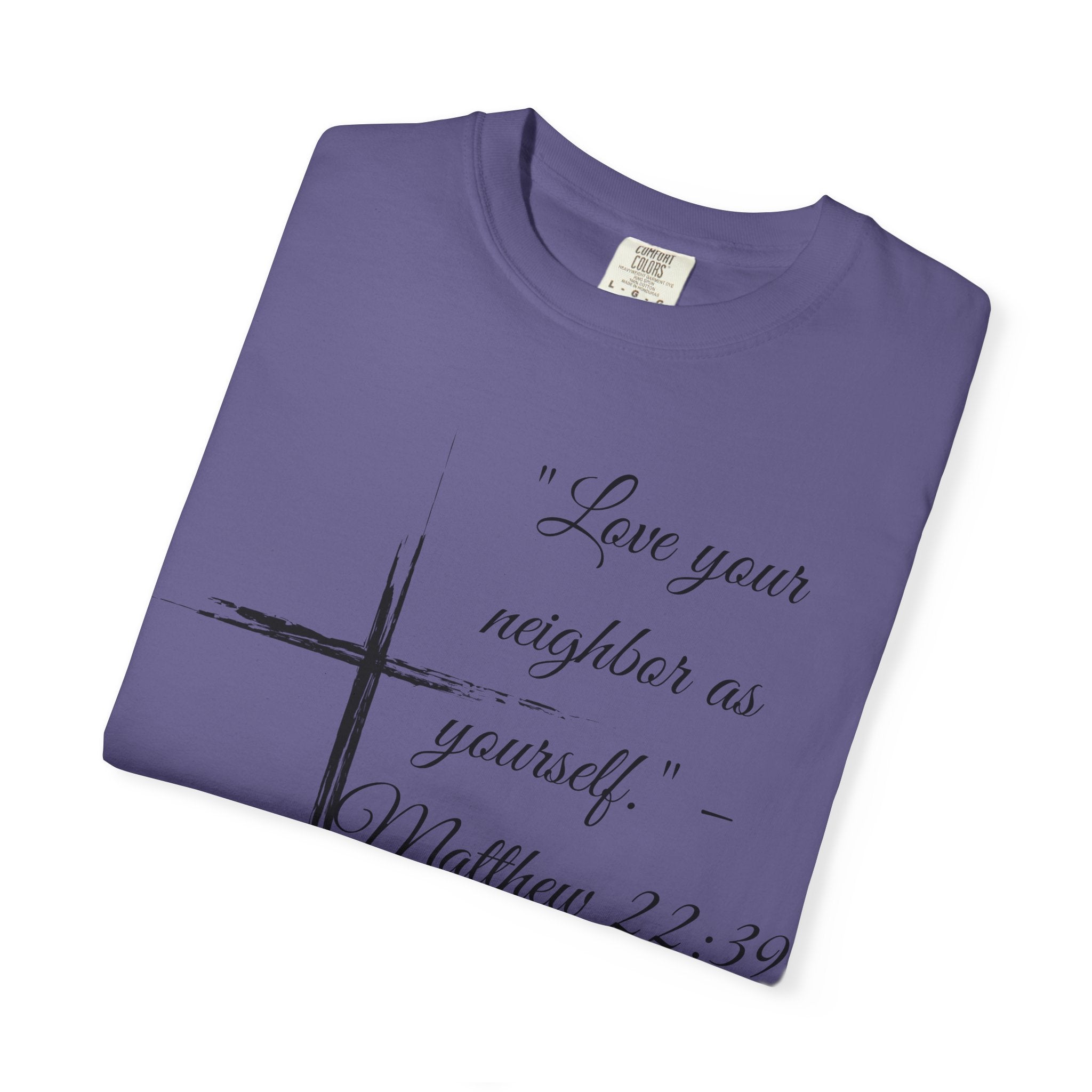 Garment-Dyed Faith T-Shirt, Inspirational Tee, Christian Apparel, Gift for Believers, Scripture Shirt