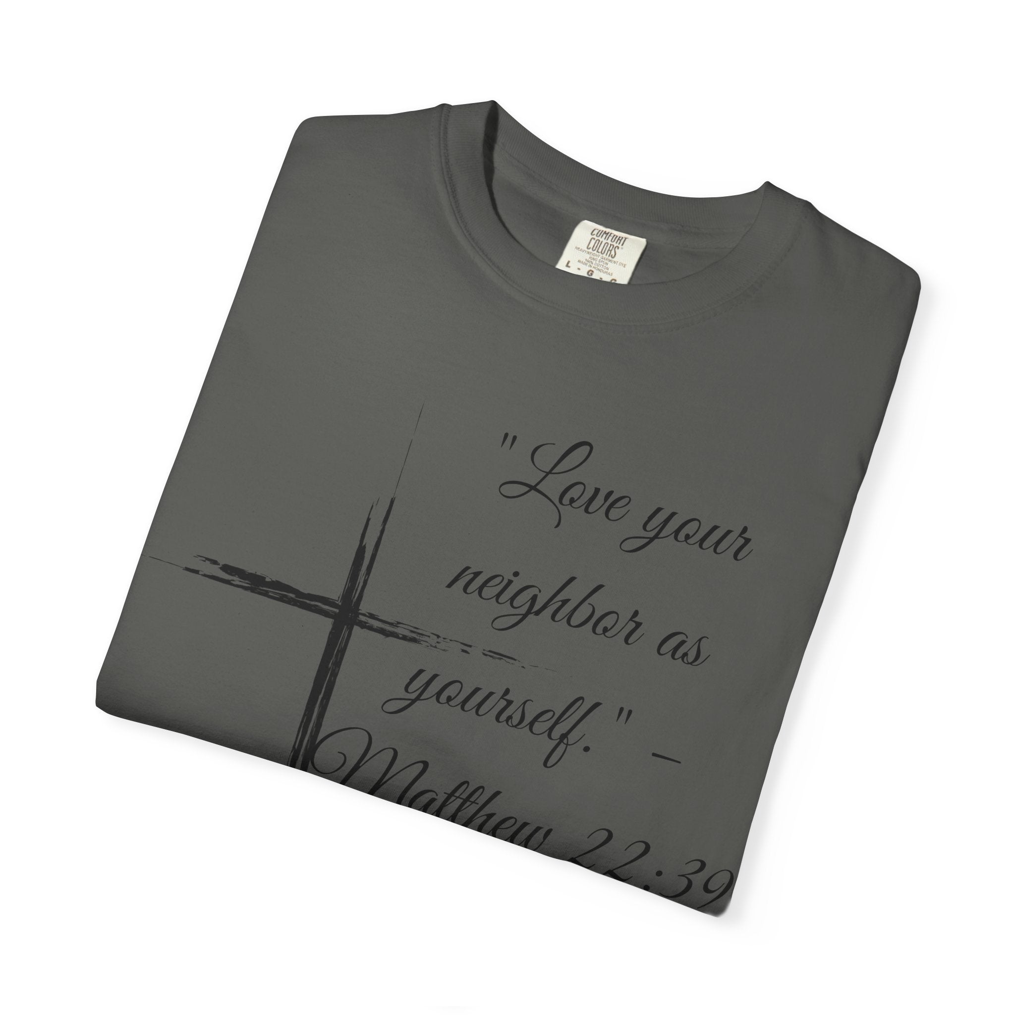 Garment-Dyed Faith T-Shirt, Inspirational Tee, Christian Apparel, Gift for Believers, Scripture Shirt