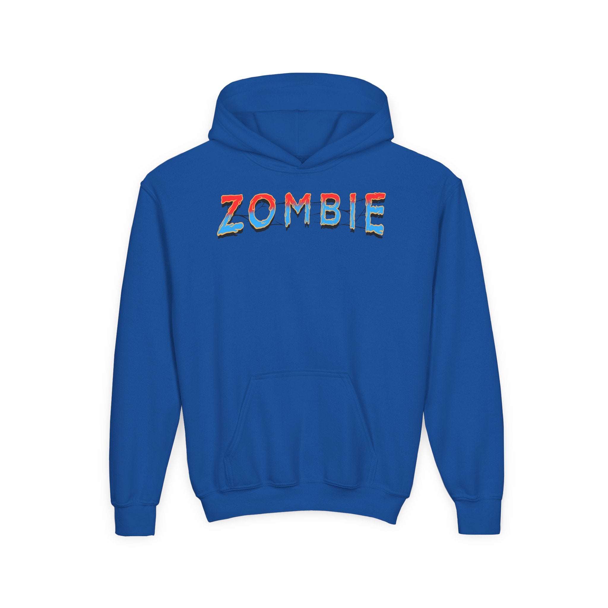 Youth Zombie Hoodie, Fun Halloween Sweatshirt, Cool Costume Apparel, Kids Graphic Hoodie, Gift for Halloween, Scary Cartoon Hoodie