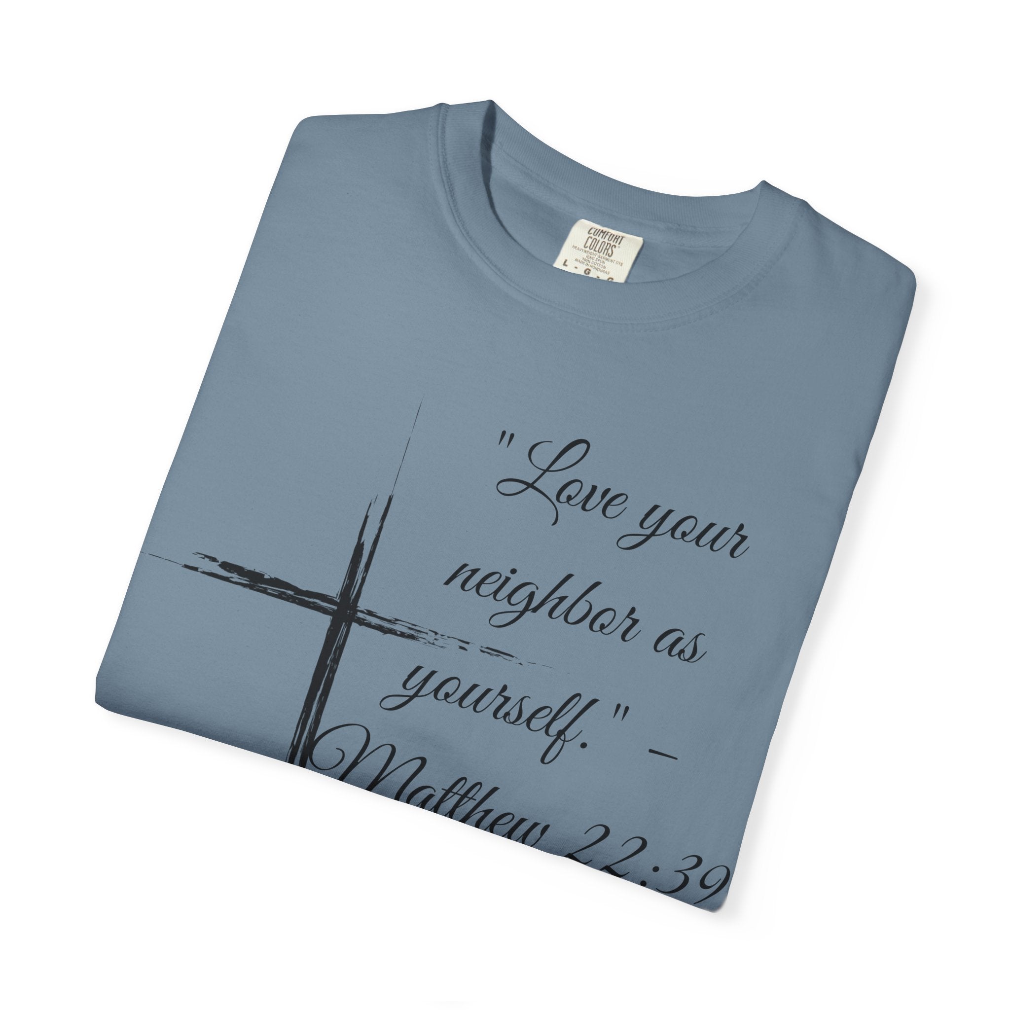 Garment-Dyed Faith T-Shirt, Inspirational Tee, Christian Apparel, Gift for Believers, Scripture Shirt