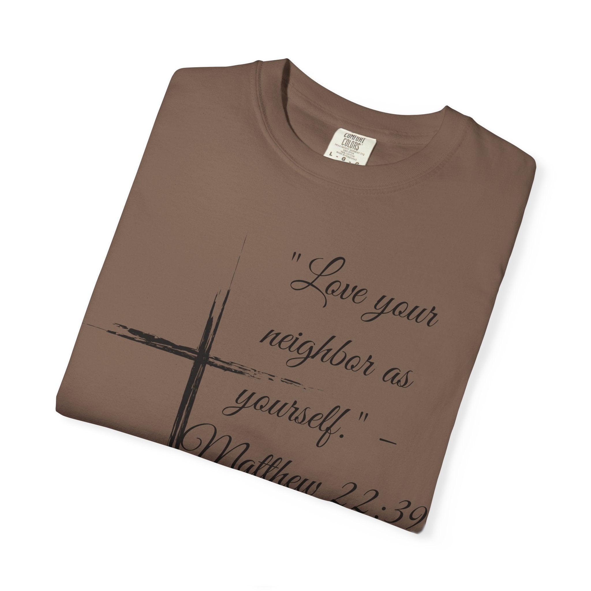 Garment-Dyed Faith T-Shirt, Inspirational Tee, Christian Apparel, Gift for Believers, Scripture Shirt