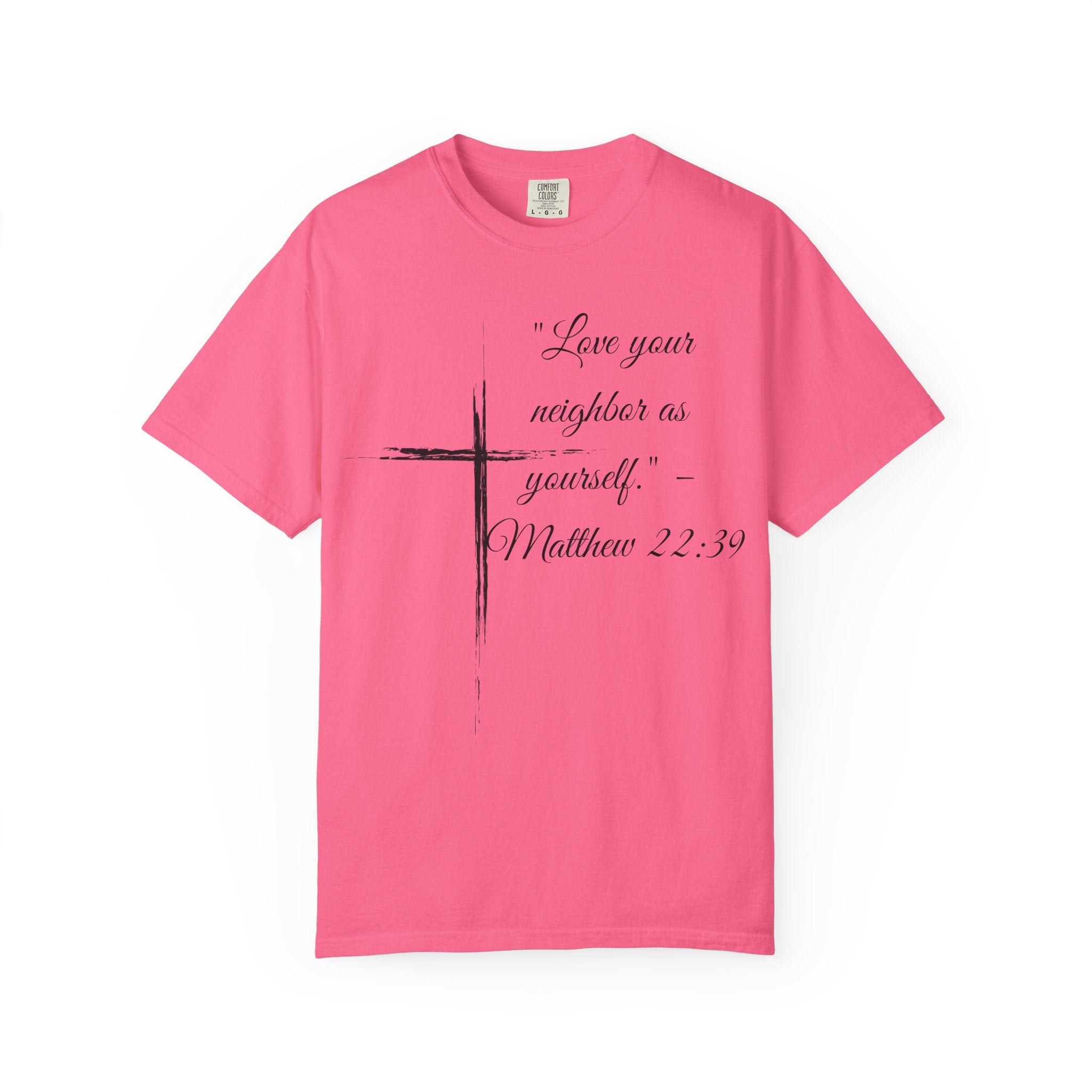 Garment-Dyed Faith T-Shirt, Inspirational Tee, Christian Apparel, Gift for Believers, Scripture Shirt