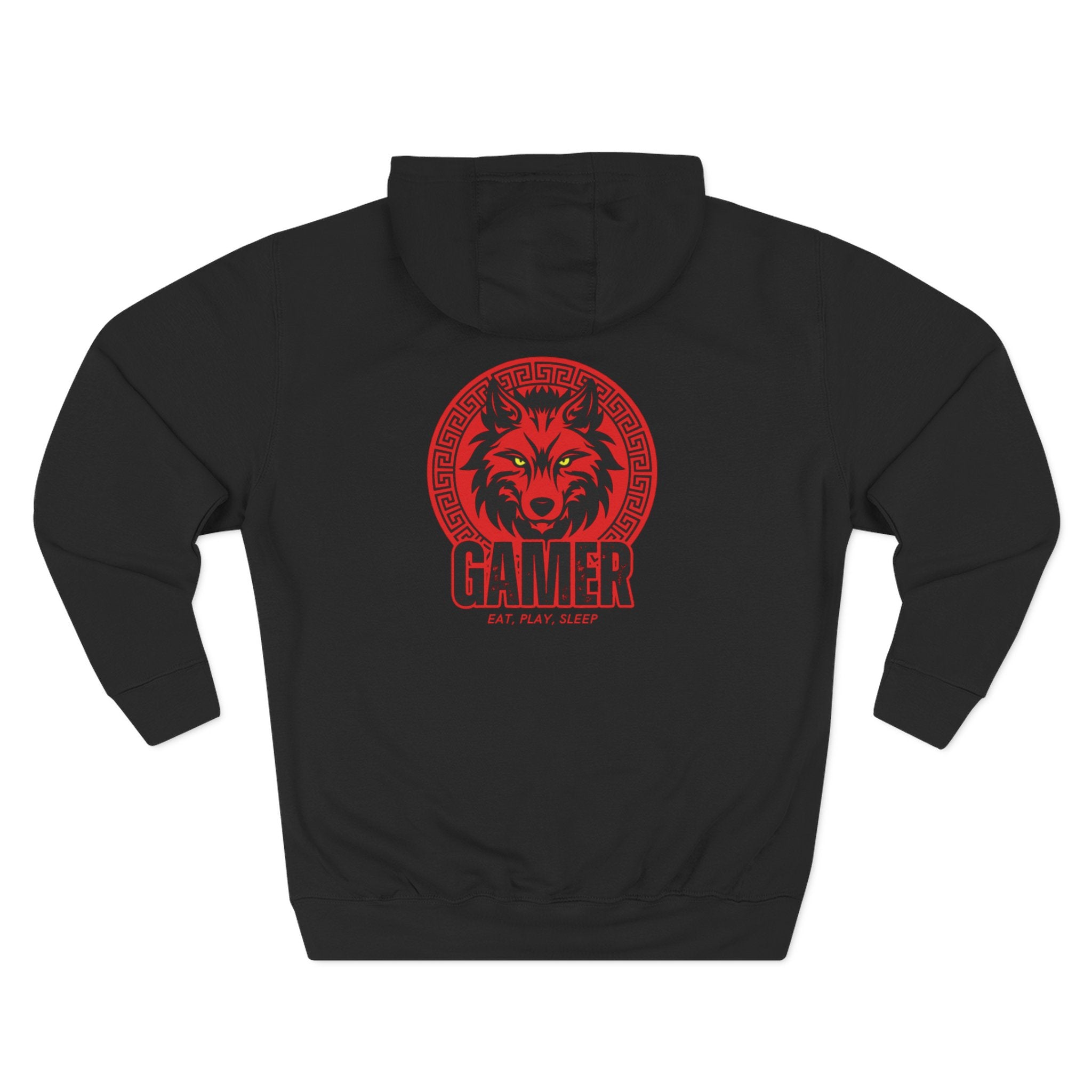 Fleece Hoodie Gamer Eat, Play, Sleep Design