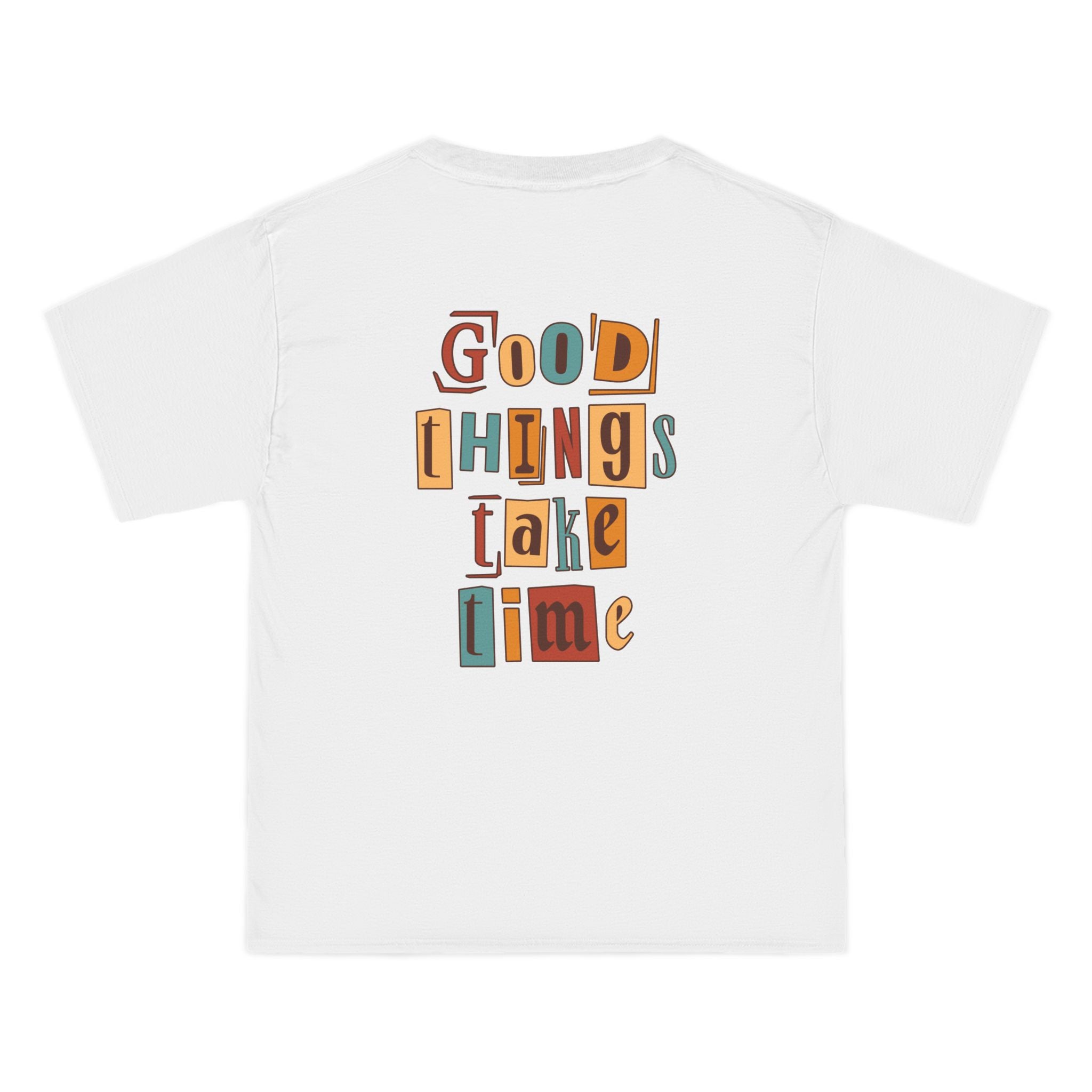 Good Things Take Time T-Shirt for Cat Lovers, Cute Gift for Birthdays, Relaxed Fit Tee, Everyday Casual Wear, Hobbyists, Pet Owners