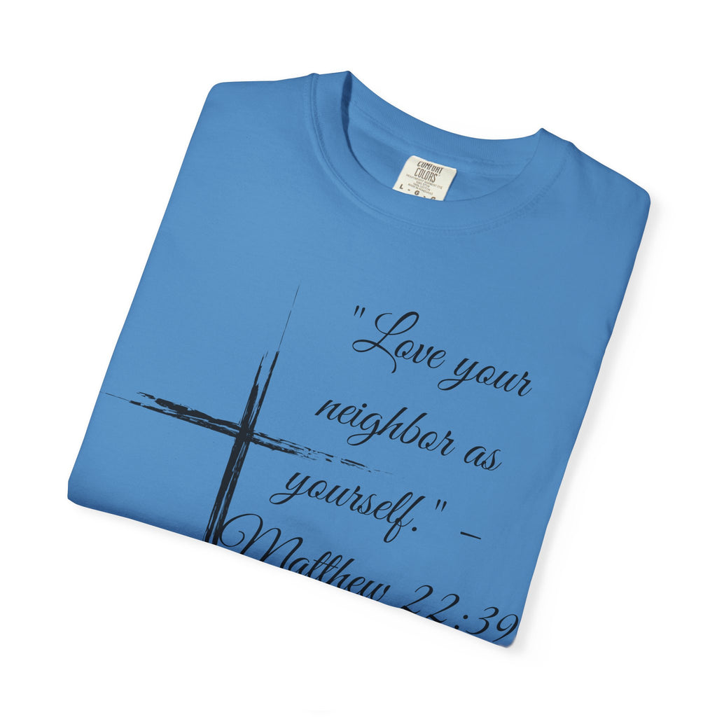 Garment-Dyed Faith T-Shirt, Inspirational Tee, Christian Apparel, Gift for Believers, Scripture Shirt