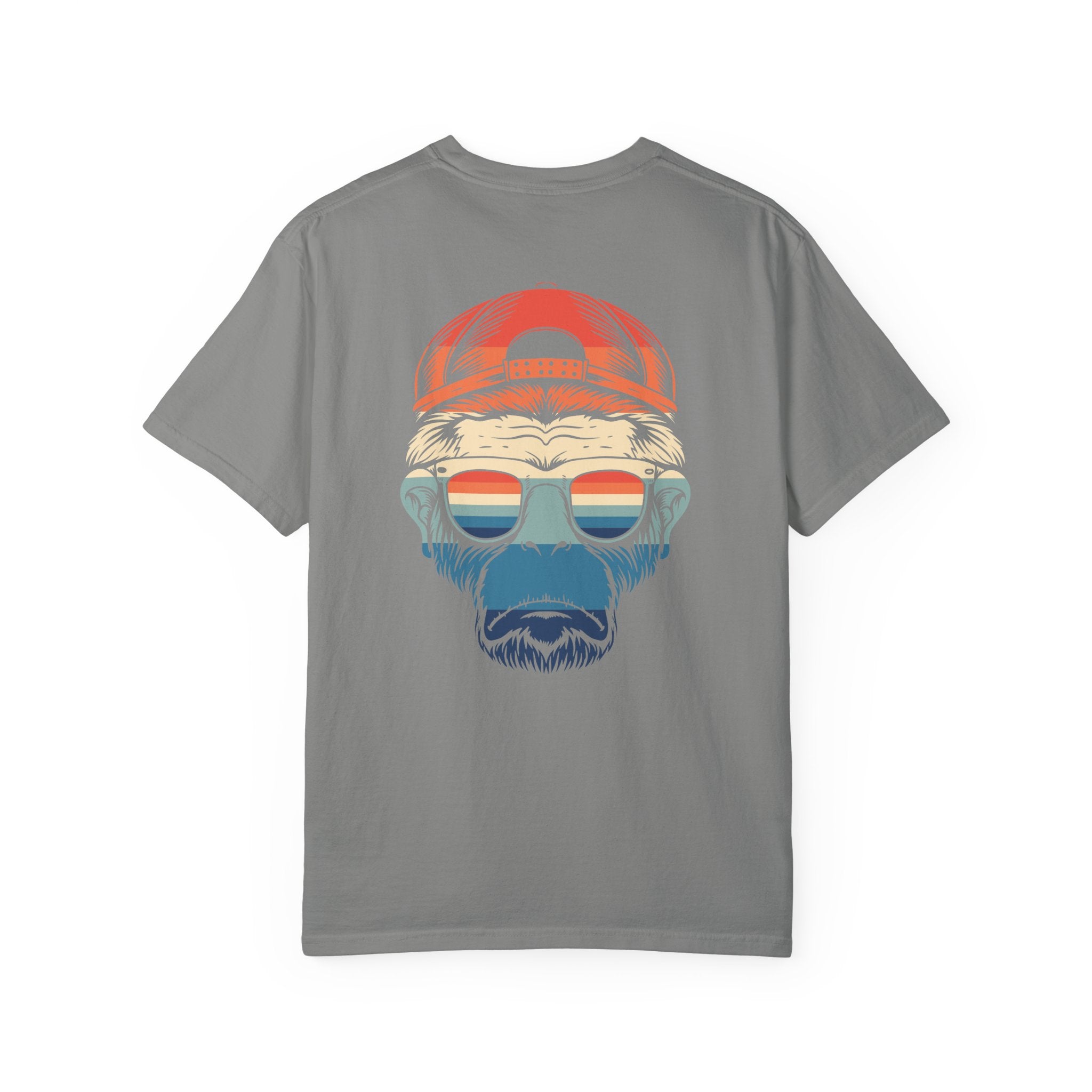 Retro Monkey Graphic T-Shirt, Unisex Casual Tee, Perfect for Summer, Gifts for Animal Lovers, Beachwear, Fun Retro Style