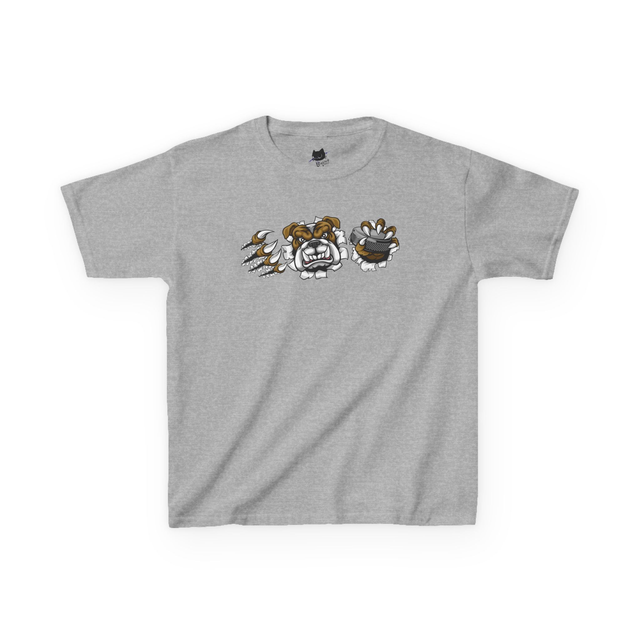 Kids Cartoon Bulldog Tee | Fun Graphic Tee, Cute Kids T-Shirt, Animal Lover Gift, Casual Wear, Birthday Gift