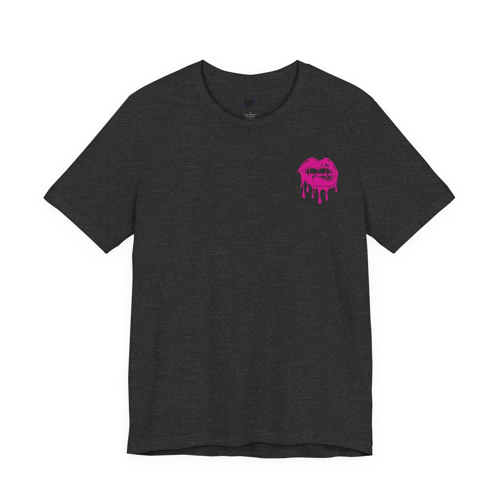 Edgy Graphic Tee with Skull and Lips, Unisex T-Shirt for Trendsetters, Casual Wear, Festival Outfit, Gift for Her/Him