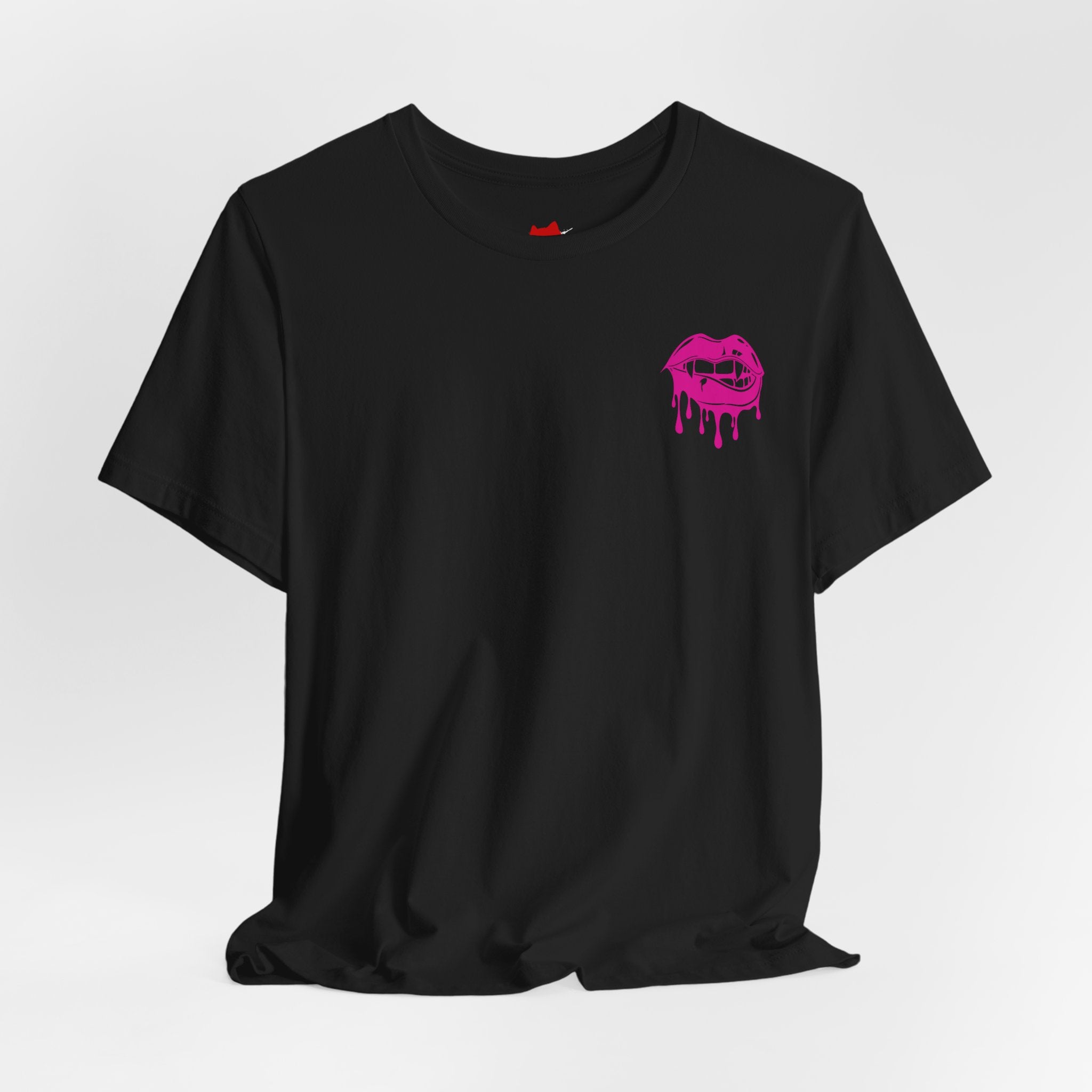 Edgy Graphic Tee with Skull and Lips, Unisex T-Shirt for Trendsetters, Casual Wear, Festival Outfit, Gift for Her/Him