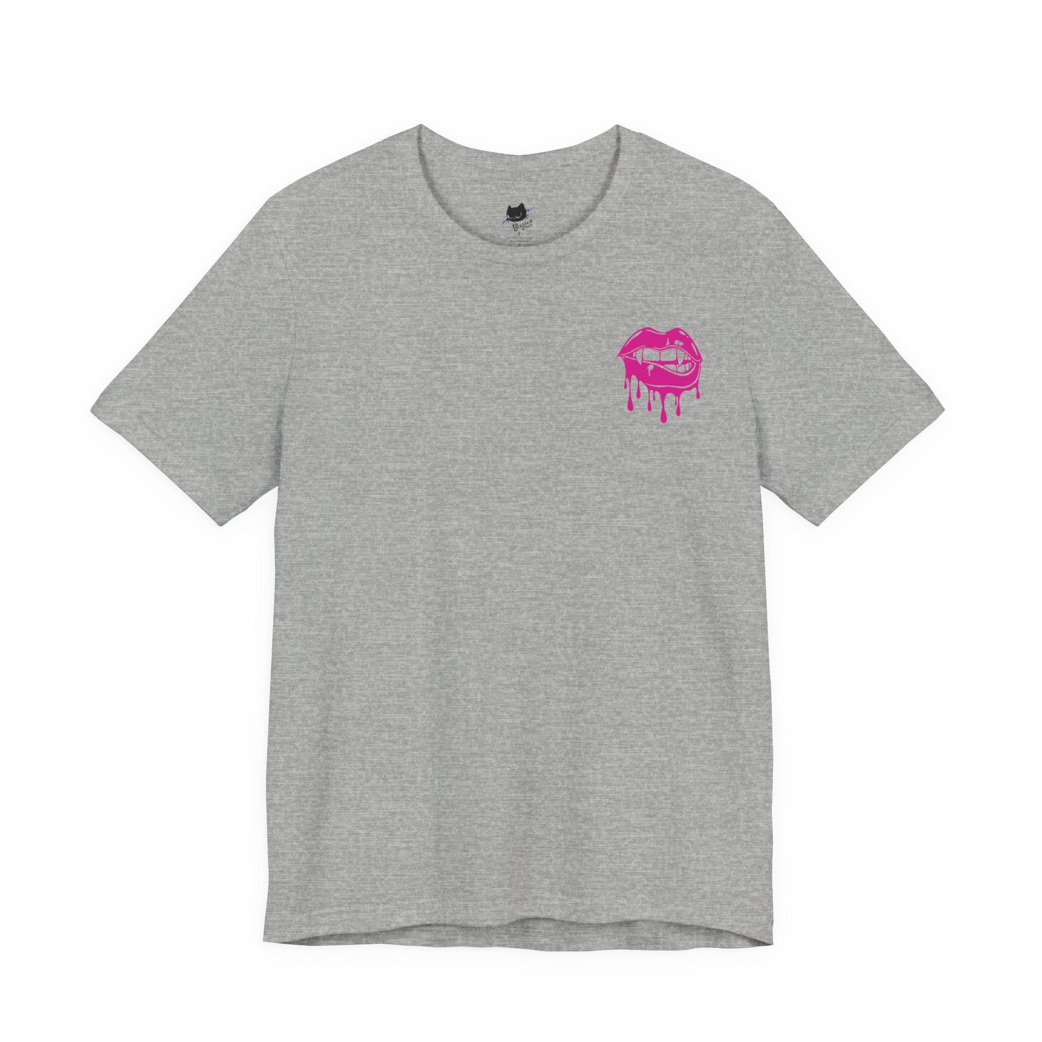 Edgy Graphic Tee with Skull and Lips, Unisex T-Shirt for Trendsetters, Casual Wear, Festival Outfit, Gift for Her/Him