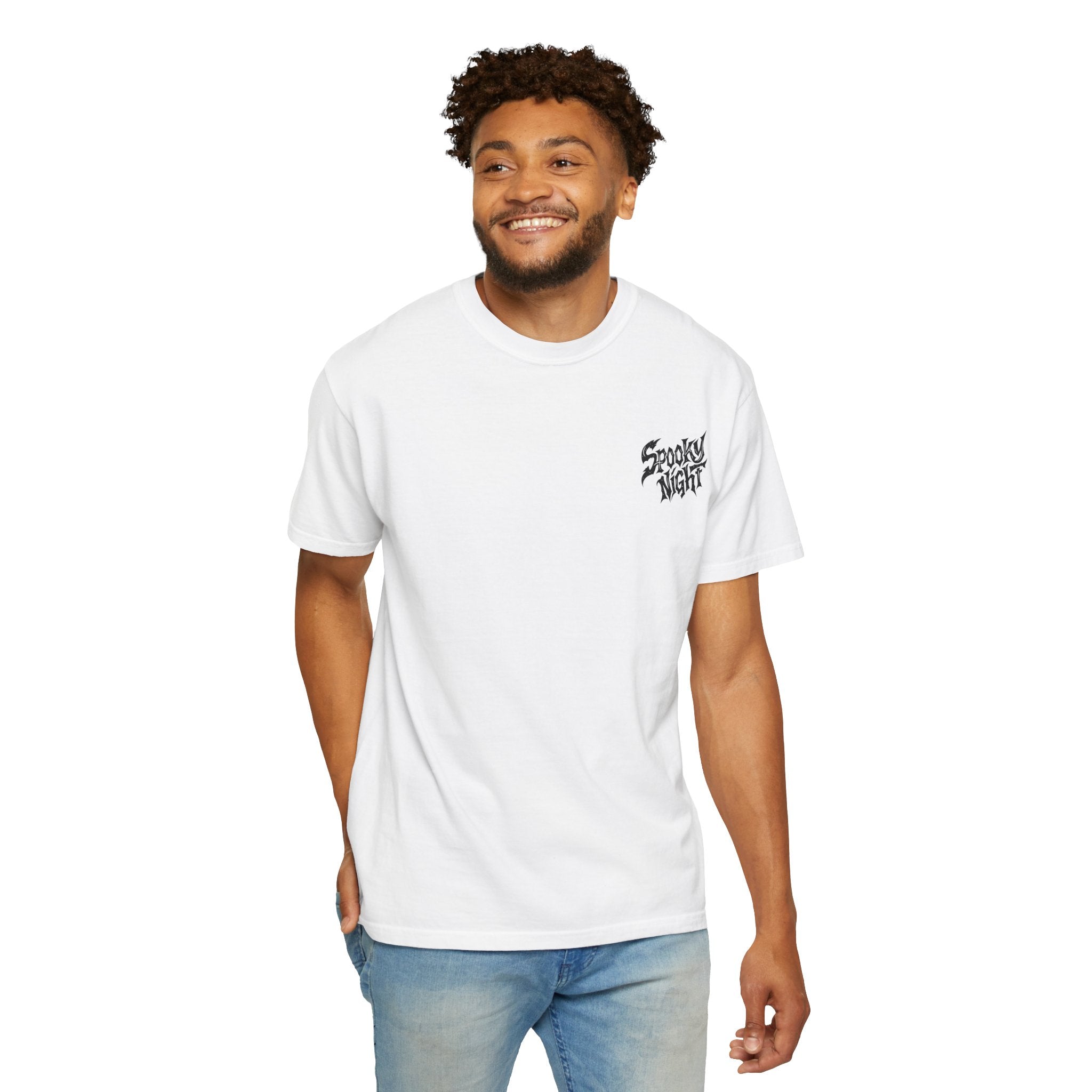 Spooky Night Unisex T-Shirt | Halloween Shirt, Ghost Tee, Casual Wear, Gift for Him & Her, Festive Graphic Tee