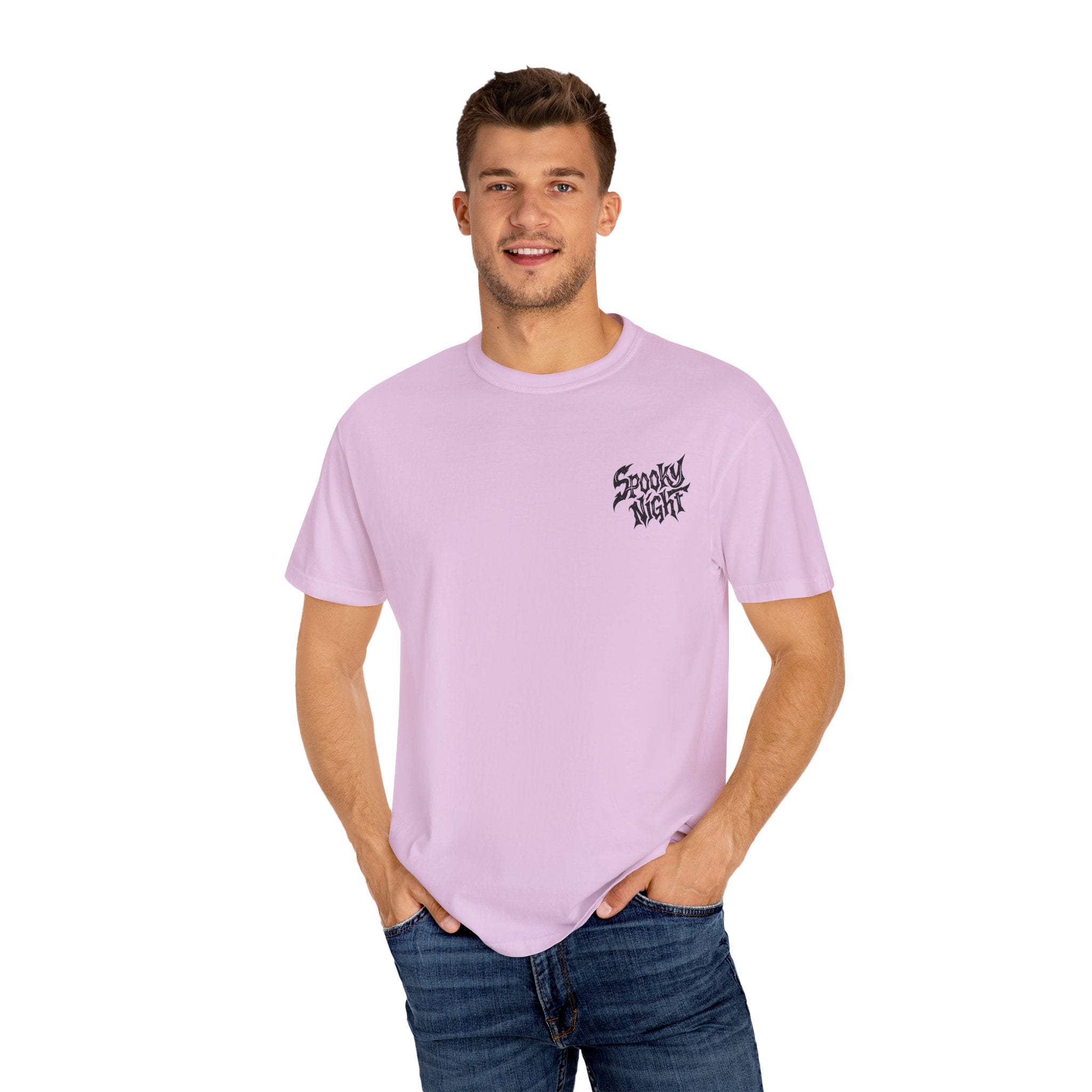 Spooky Night Unisex T-Shirt | Halloween Shirt, Ghost Tee, Casual Wear, Gift for Him & Her, Festive Graphic Tee