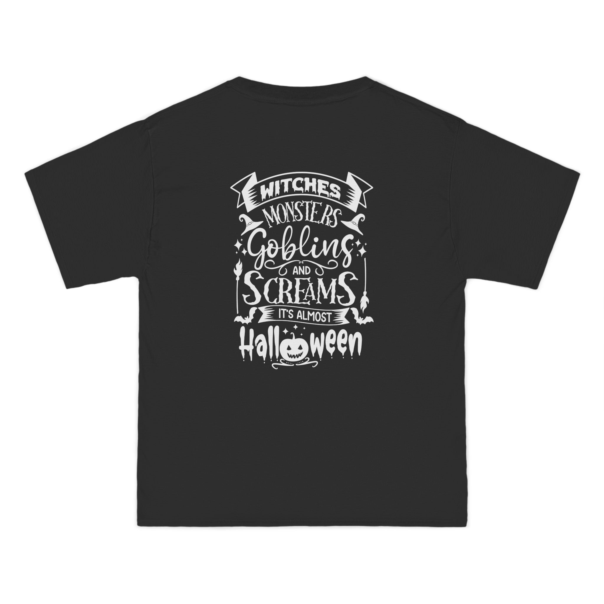 Halloween-Themed Tee, Spooky T-Shirt for Cat Lovers, Funny Halloween Shirt, Witch Motif Clothing, Casual Fall Apparel