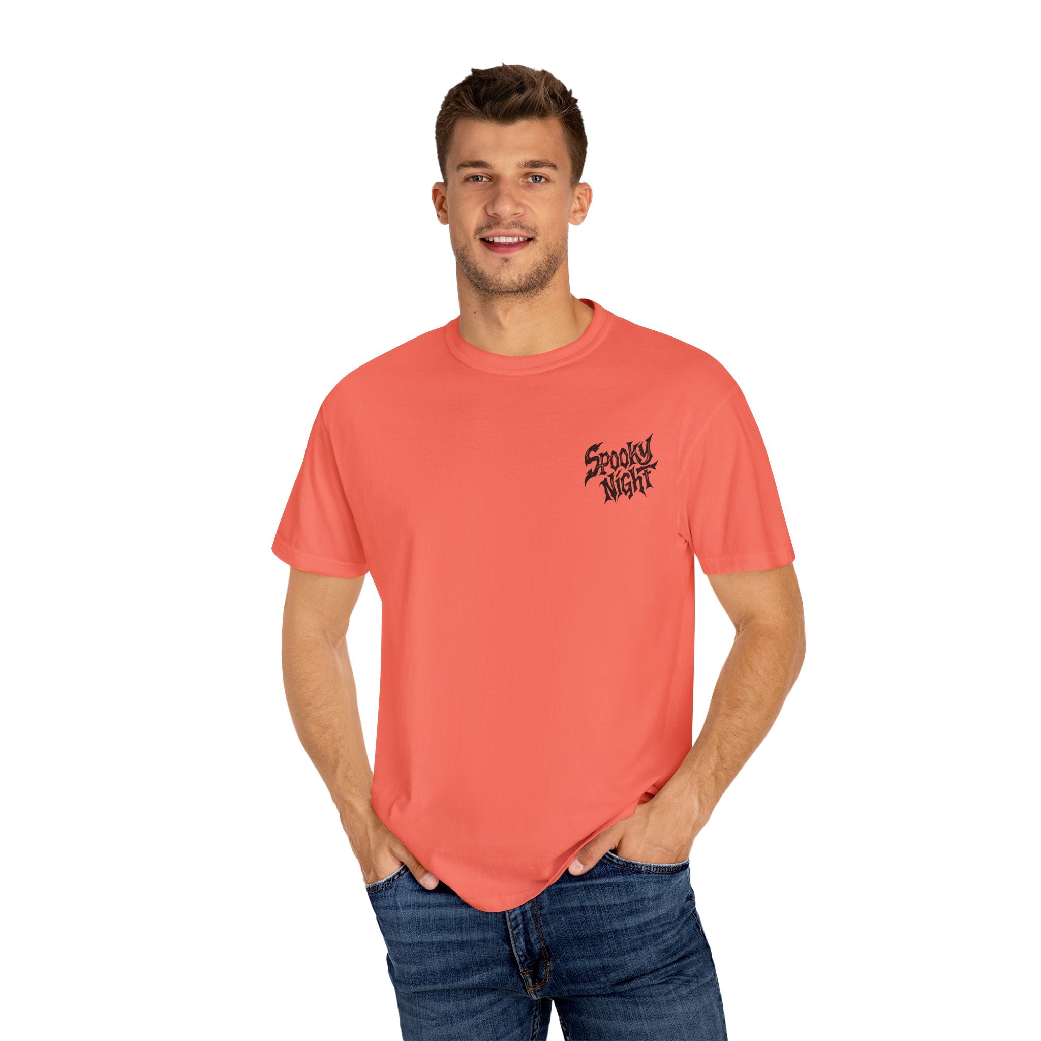 Spooky Night Unisex T-Shirt | Halloween Shirt, Ghost Tee, Casual Wear, Gift for Him & Her, Festive Graphic Tee