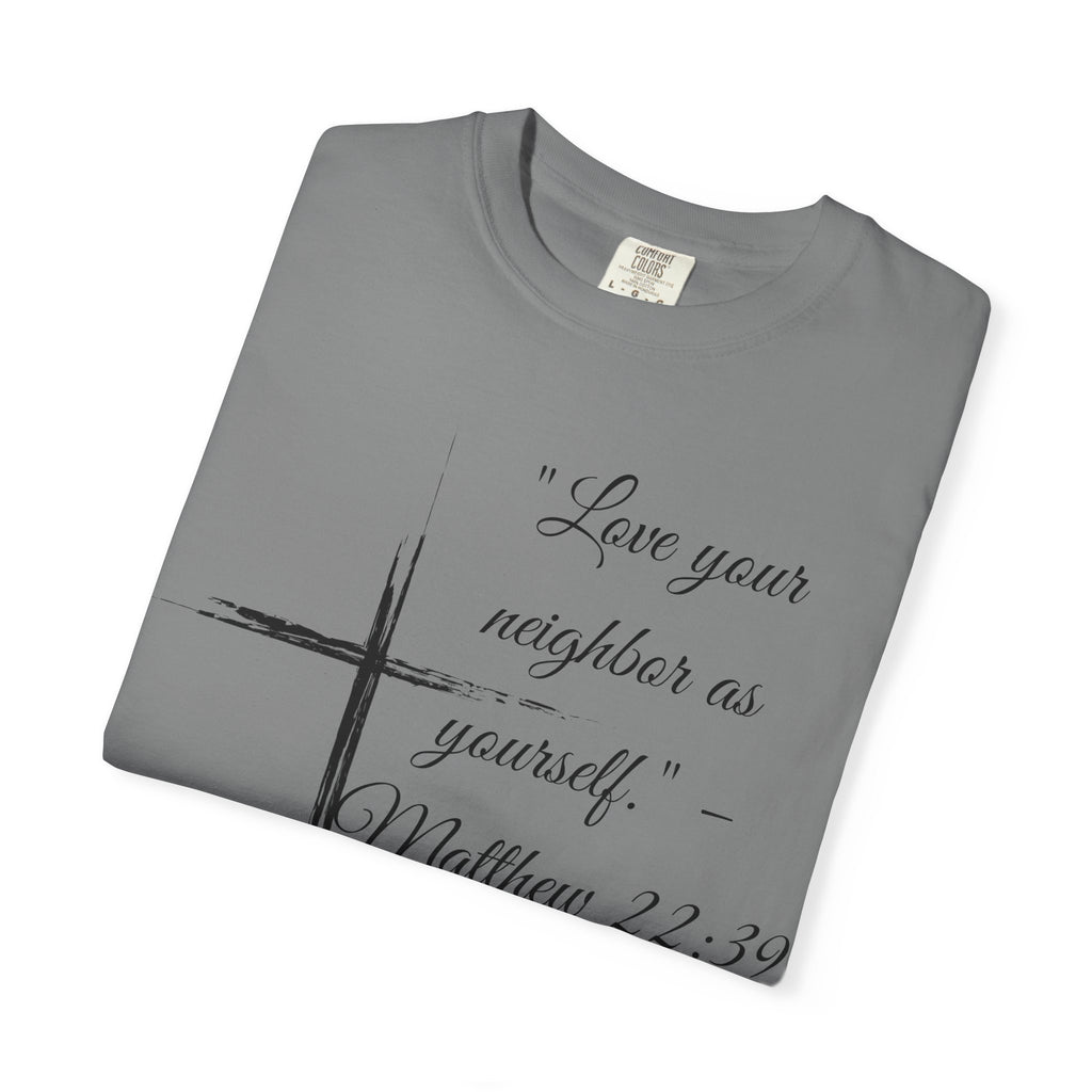 Garment-Dyed Faith T-Shirt, Inspirational Tee, Christian Apparel, Gift for Believers, Scripture Shirt