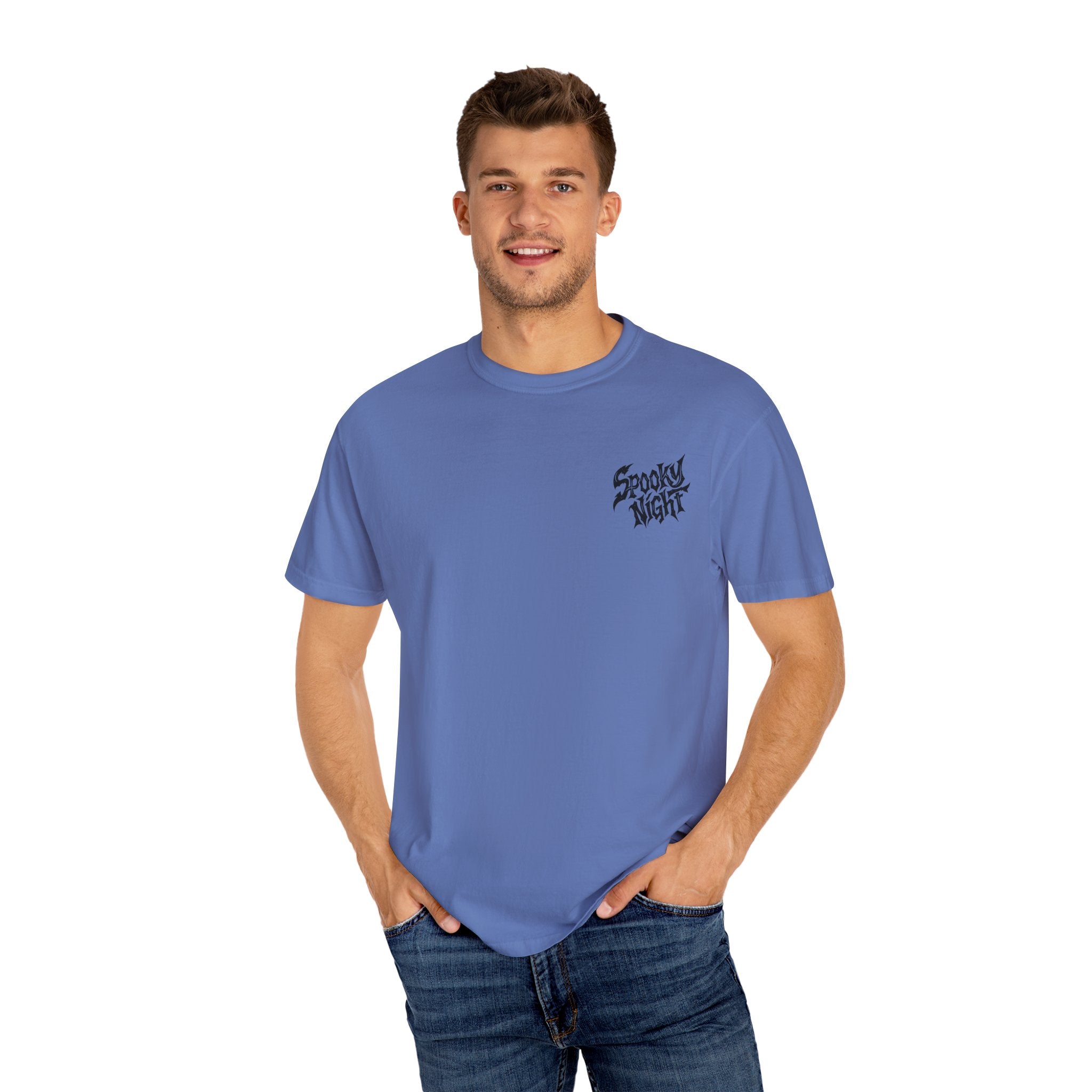 Spooky Night Unisex T-Shirt | Halloween Shirt, Ghost Tee, Casual Wear, Gift for Him & Her, Festive Graphic Tee