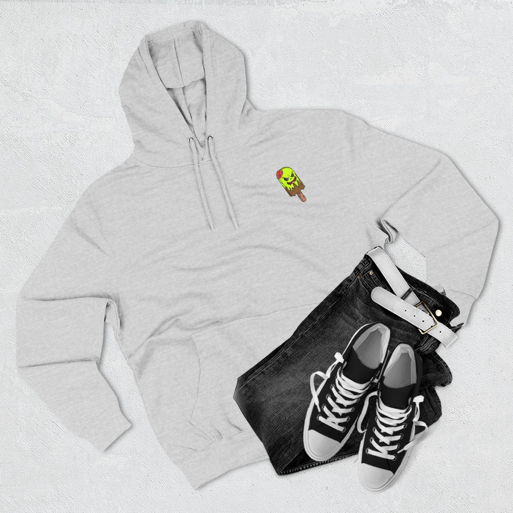 Zombie Hand Three-Panel Fleece Hoodie, Halloween Apparel, Graphic Hoodie, Unisex Sweatshirt, Fun Gift for Friends