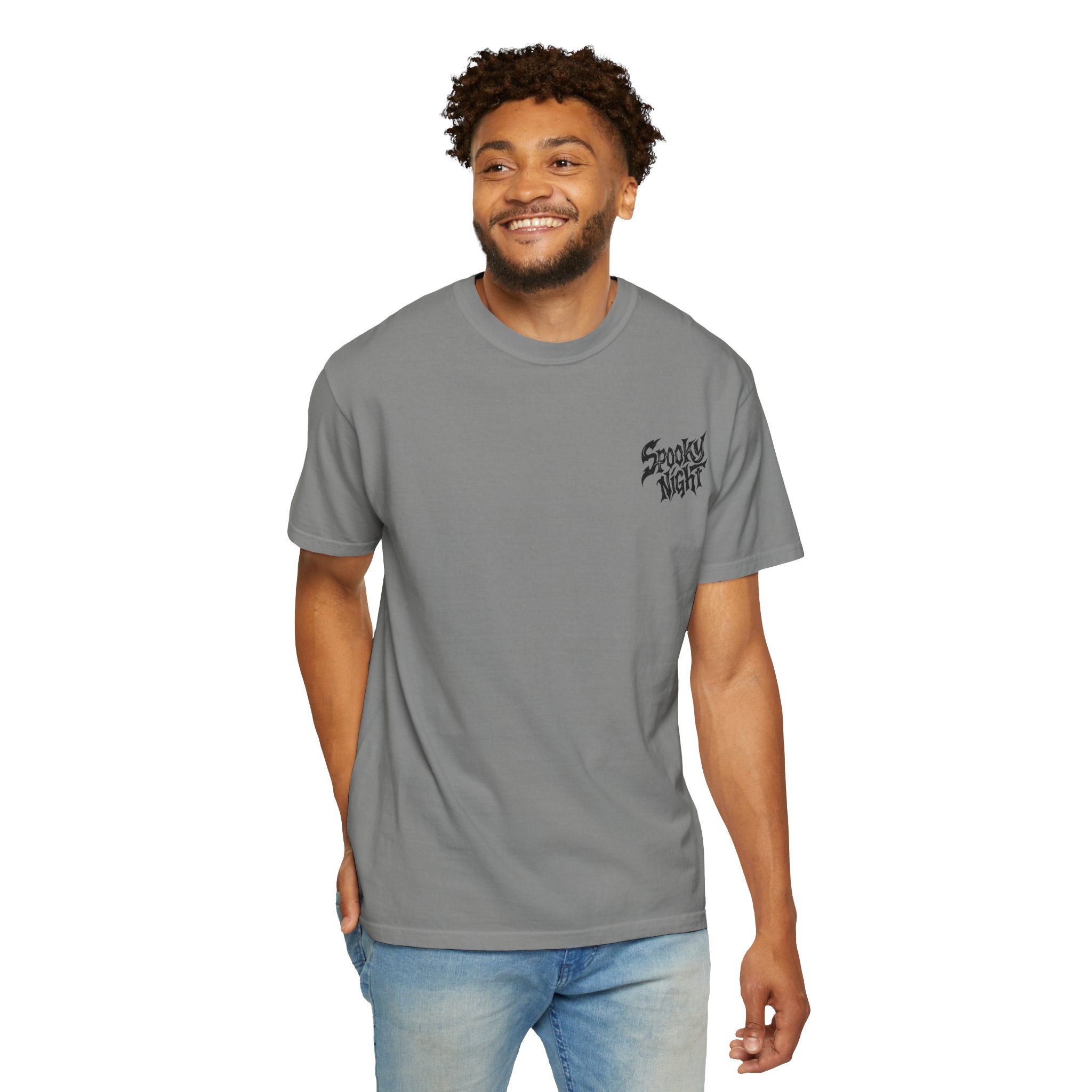Spooky Night Unisex T-Shirt | Halloween Shirt, Ghost Tee, Casual Wear, Gift for Him & Her, Festive Graphic Tee