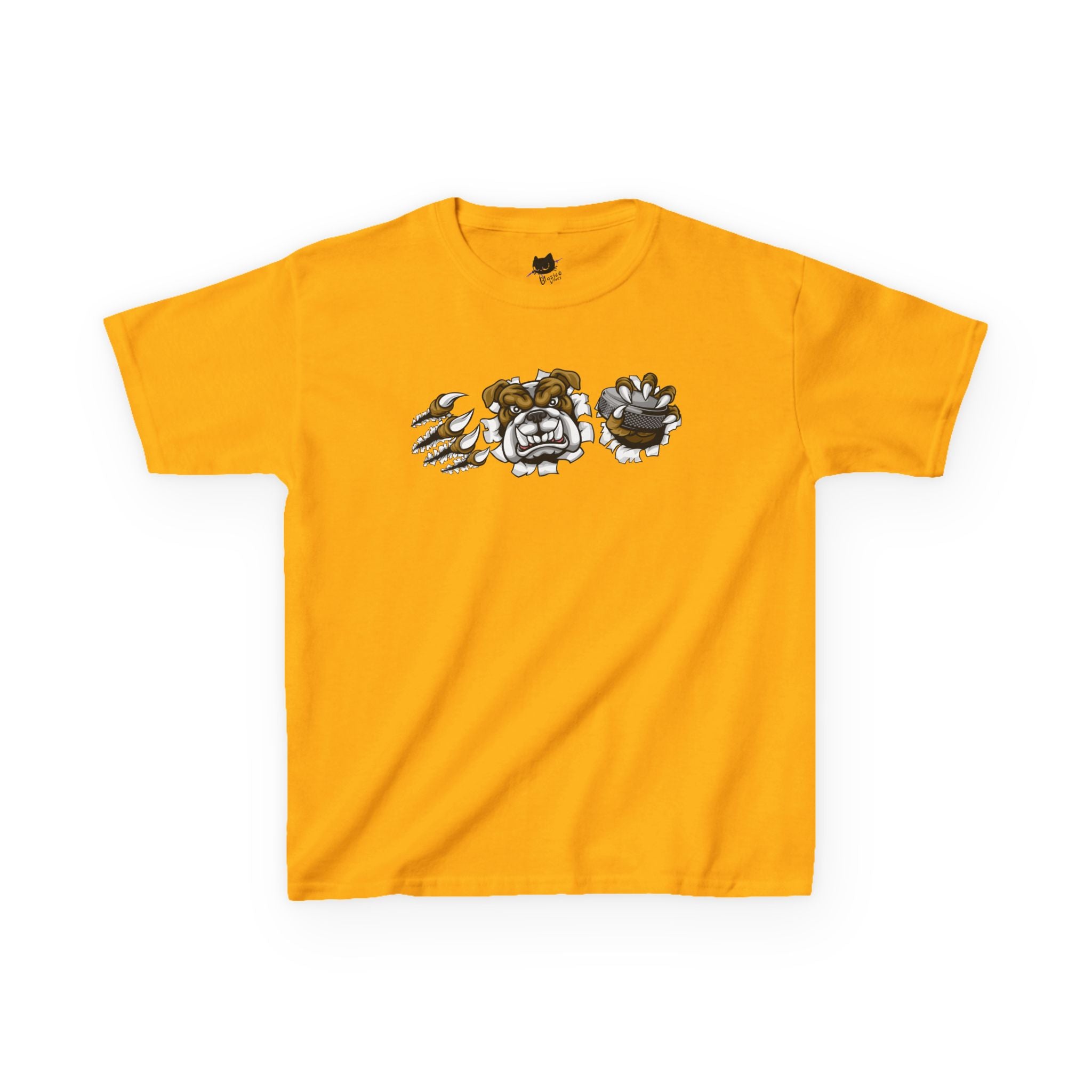 Kids Cartoon Bulldog Tee | Fun Graphic Tee, Cute Kids T-Shirt, Animal Lover Gift, Casual Wear, Birthday Gift