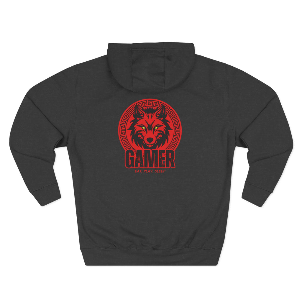 Fleece Hoodie Gamer Eat, Play, Sleep Design