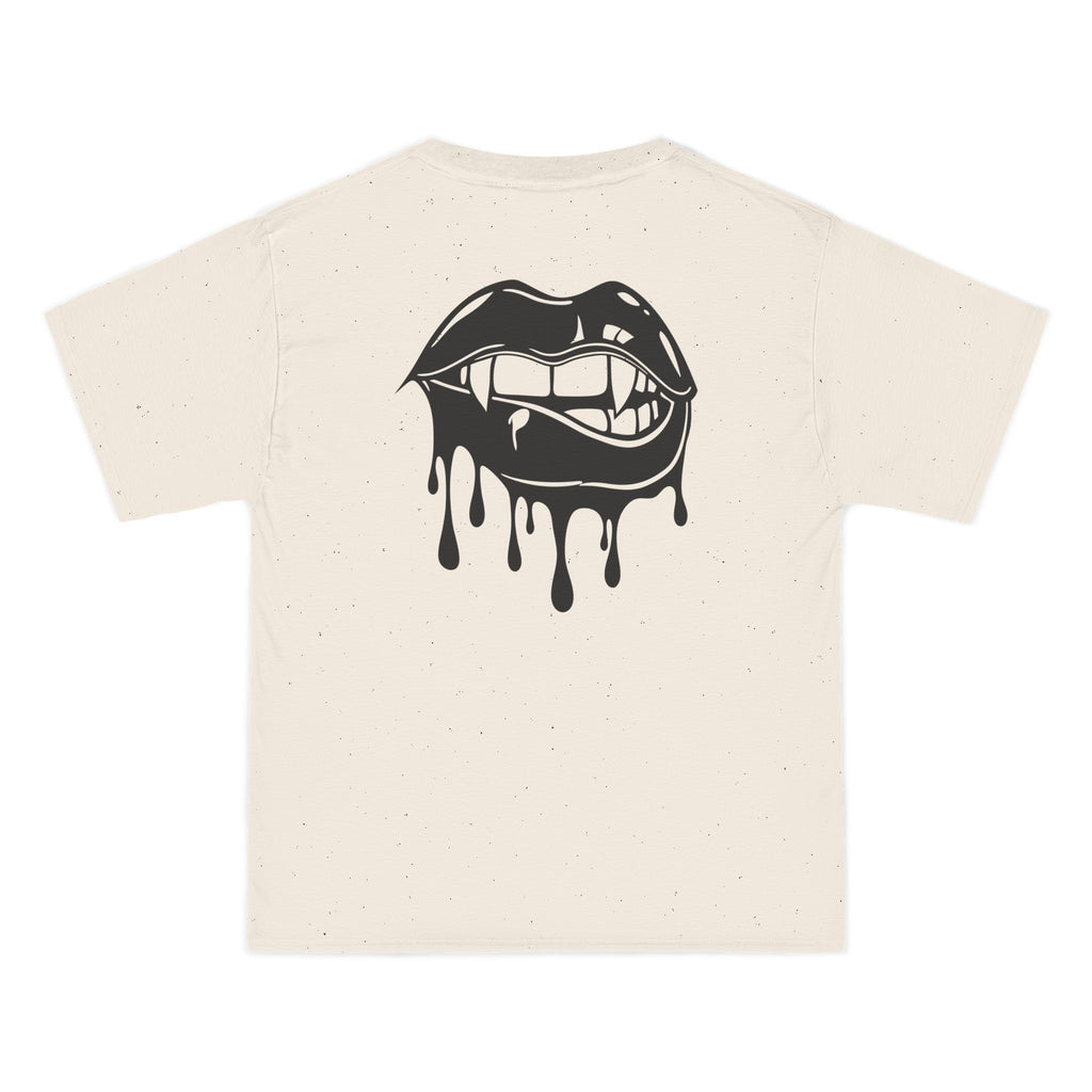 Edgy Graphic Tee with Dripping Lips Design | Casual Streetwear, Unique Gift, Trendy T-shirt, Artful Apparel, Everyday Wear