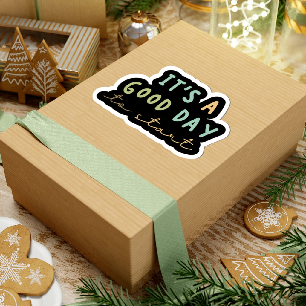 Good Day Stickers, Motivational Stickers, Inspirational Laptop Decals, Positive Vibes Stickers, Self-Care Gifts