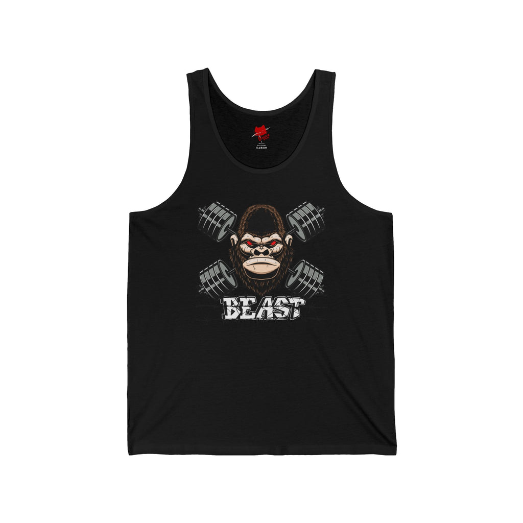 Beast Mode Unisex Jersey Tank - Gym Wear, Fitness Apparel, Muscle Tank Top, Cute Workout Shirt, Motivational Clothing