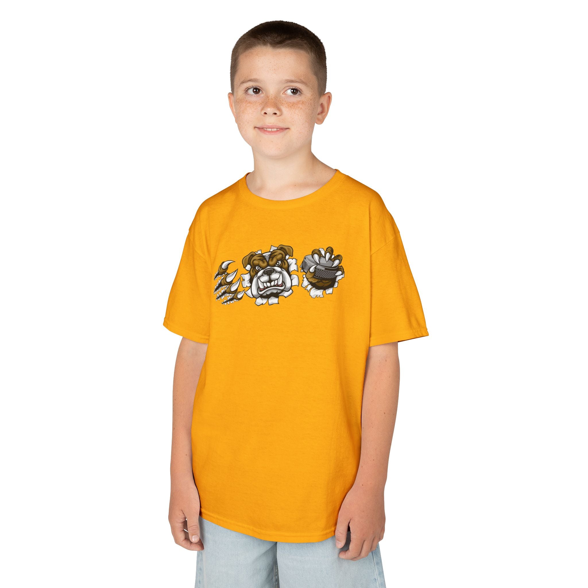 Kids Cartoon Bulldog Tee | Fun Graphic Tee, Cute Kids T-Shirt, Animal Lover Gift, Casual Wear, Birthday Gift