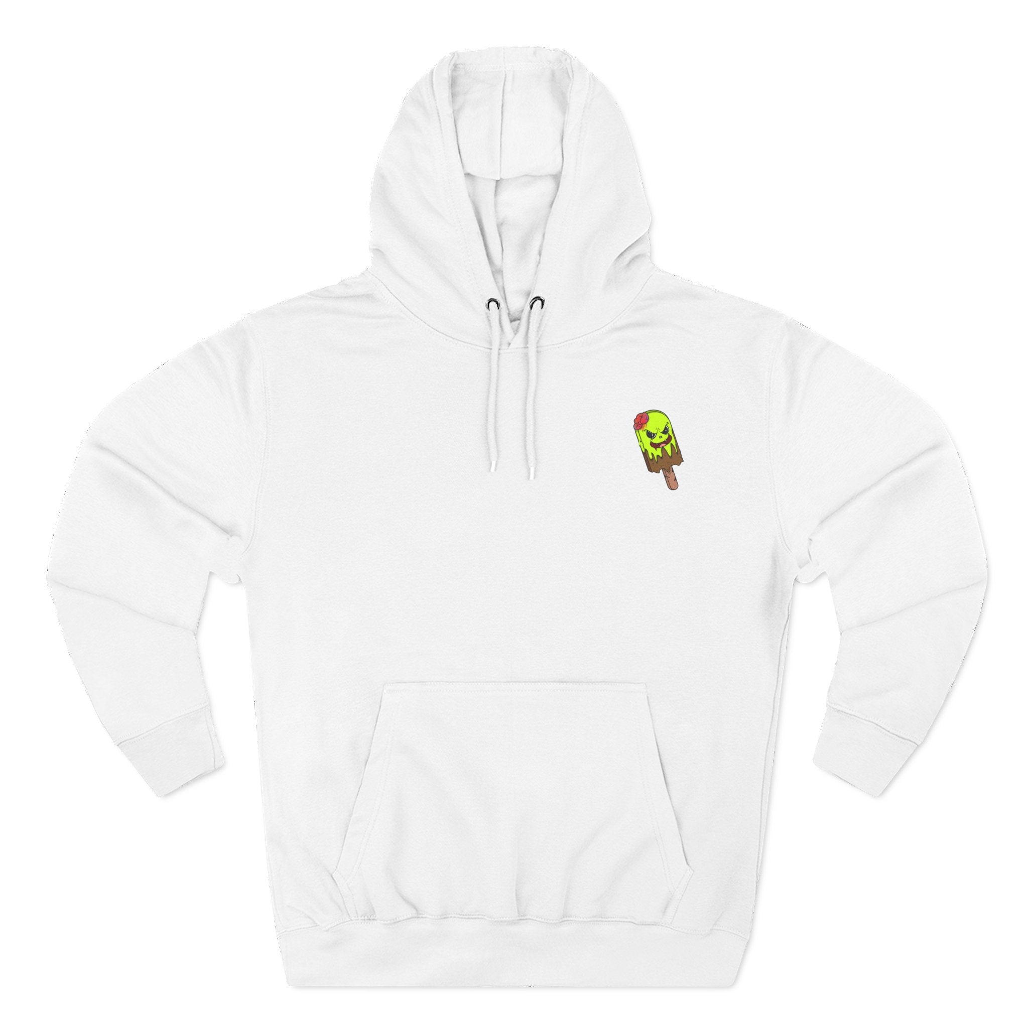 Zombie Hand Three-Panel Fleece Hoodie, Halloween Apparel, Graphic Hoodie, Unisex Sweatshirt, Fun Gift for Friends