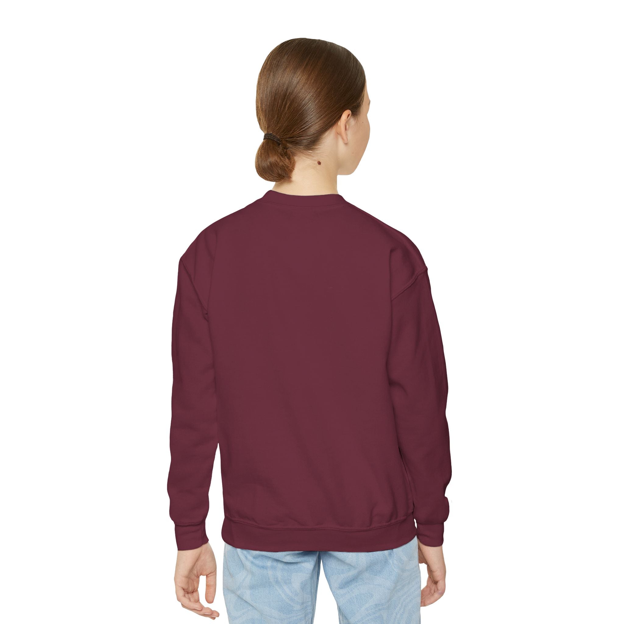 Colorful Heart Youth Crewneck Sweatshirt, Kids Apparel, Cute Sweatshirt, Love Themed Clothing