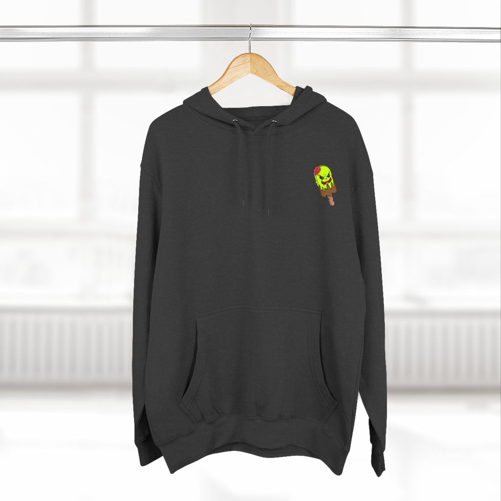 Zombie Hand Three-Panel Fleece Hoodie, Halloween Apparel, Graphic Hoodie, Unisex Sweatshirt, Fun Gift for Friends